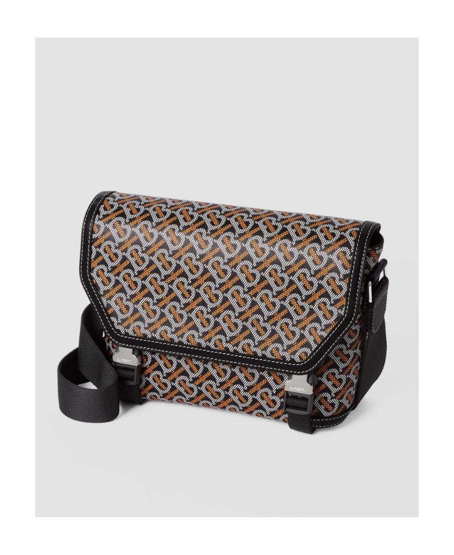 BURBERRY Monogram-pattern Leather Bag In Black Product Image