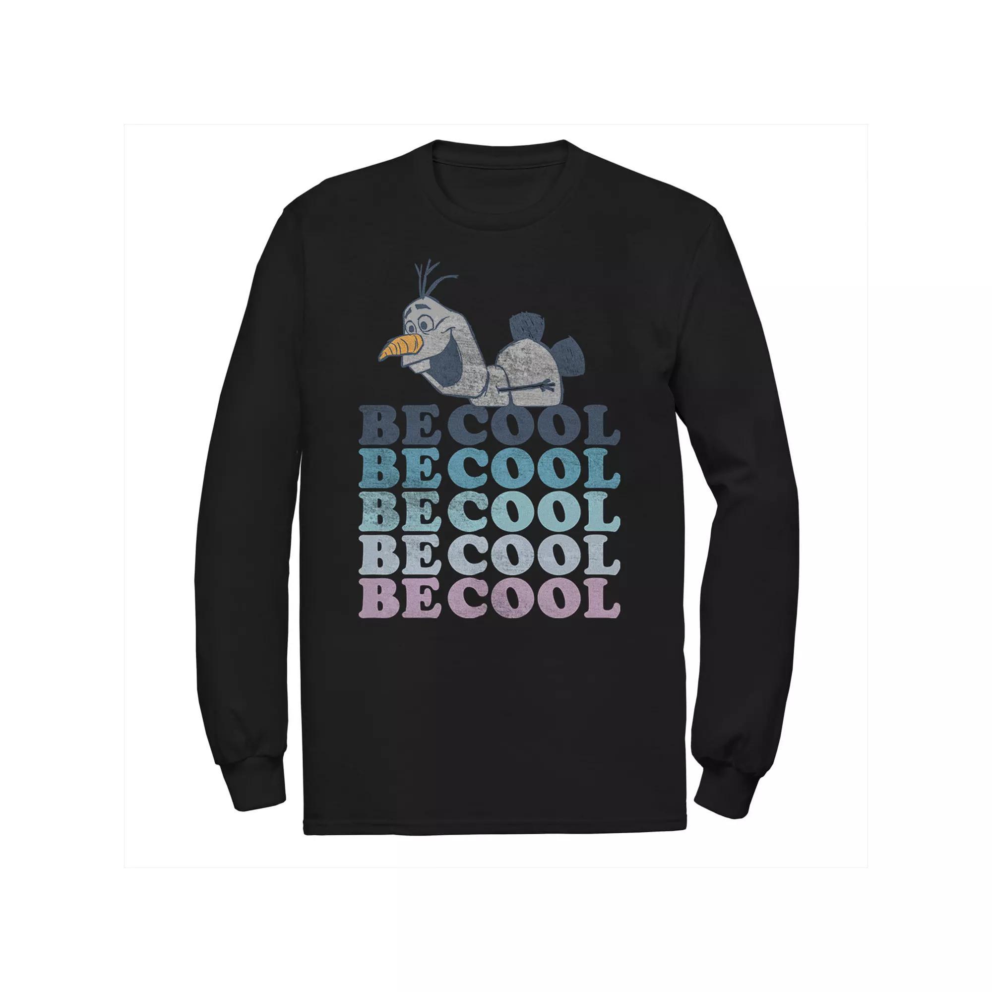 Men's Frozen 2 Olaf Be Cool Tee, Size: 3XL, Black Product Image