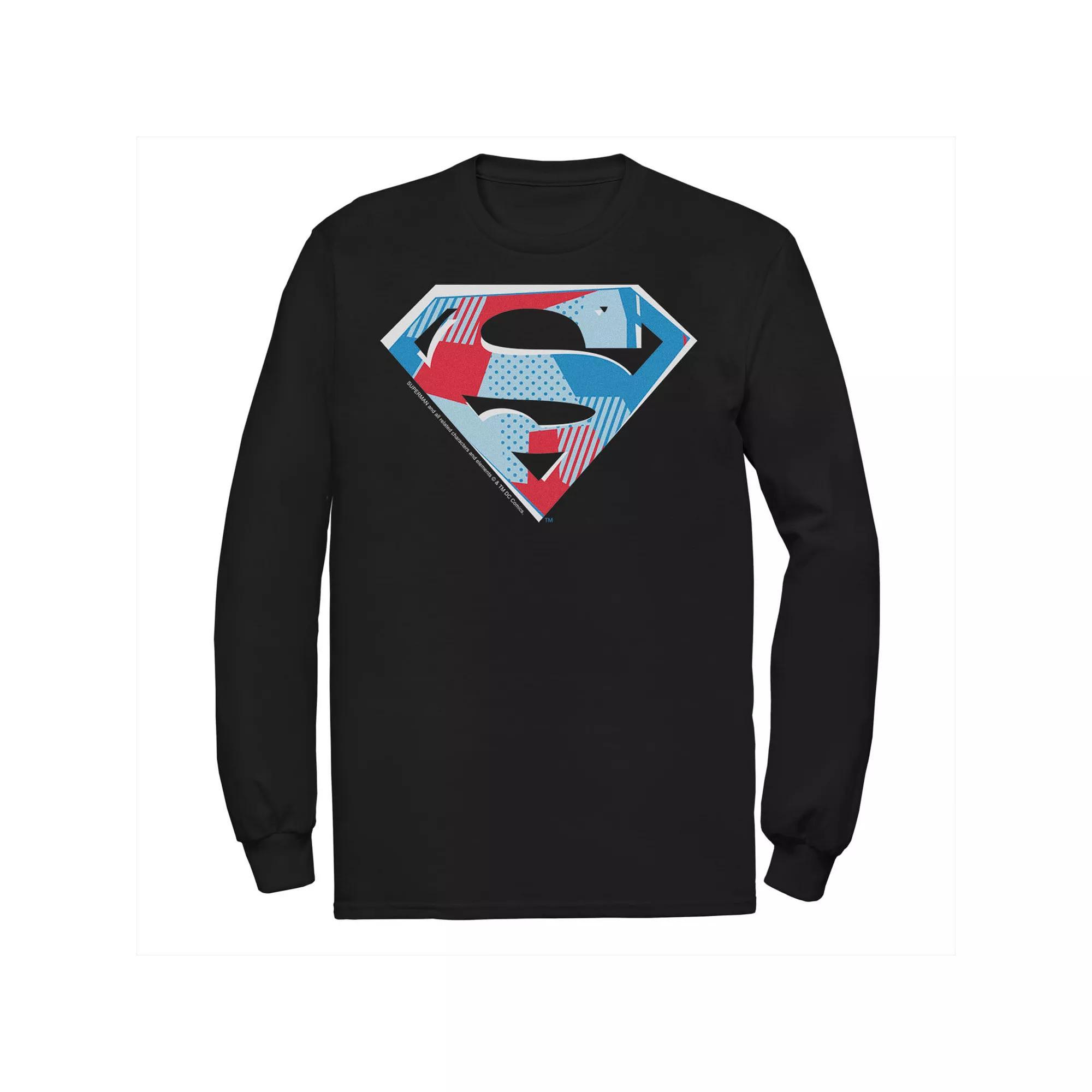 Men's DC Comics Superman Cutout Chest Logo Tee, Size: Small, Blue Product Image