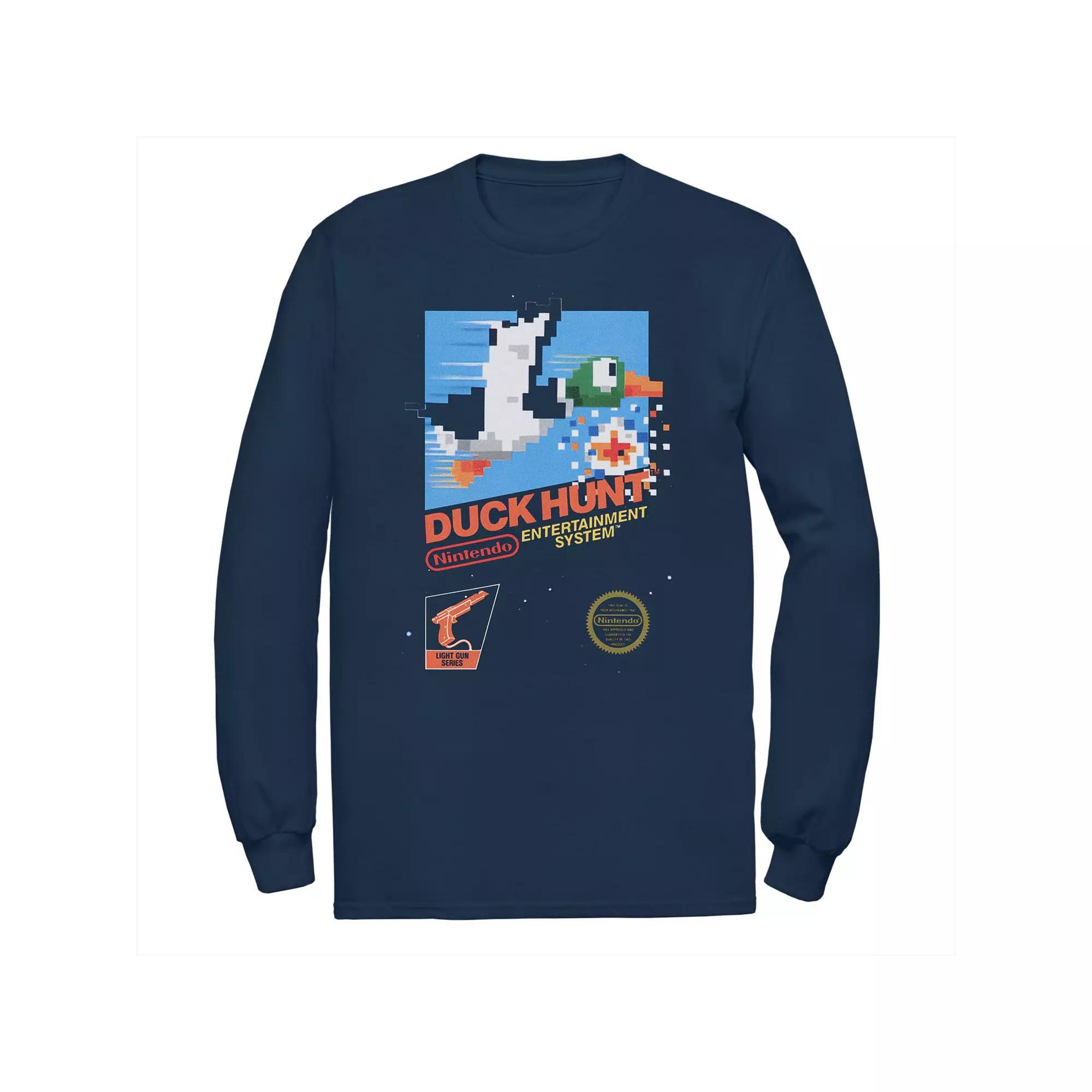 Big & Tall Nintendo Duck Hunt Videogame Cover Fleece Sweatshirt, Men's, Size: 4XL Tall, Blue Product Image