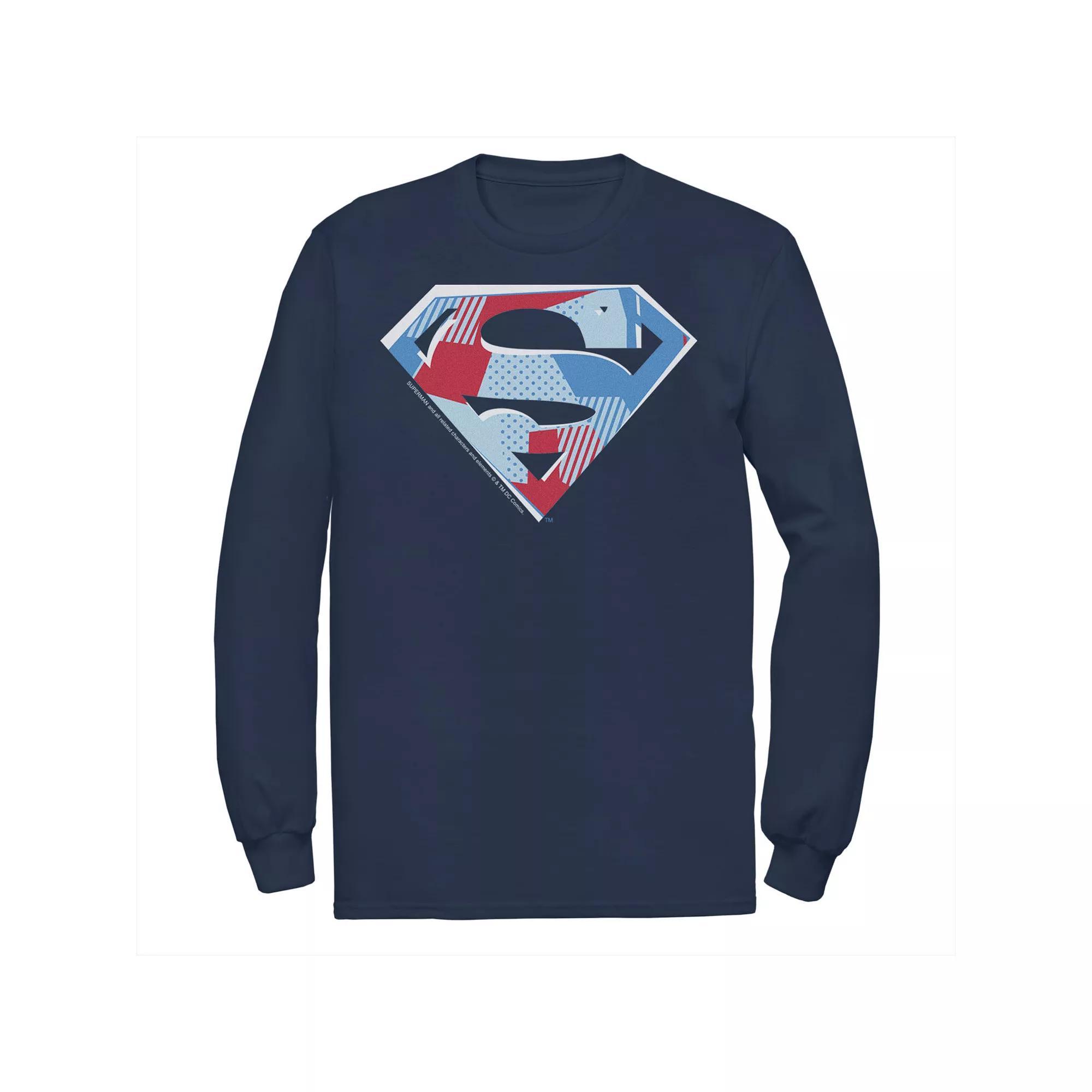 Men's DC Comics Superman Cutout Chest Logo Tee, Size: Small, Blue Product Image