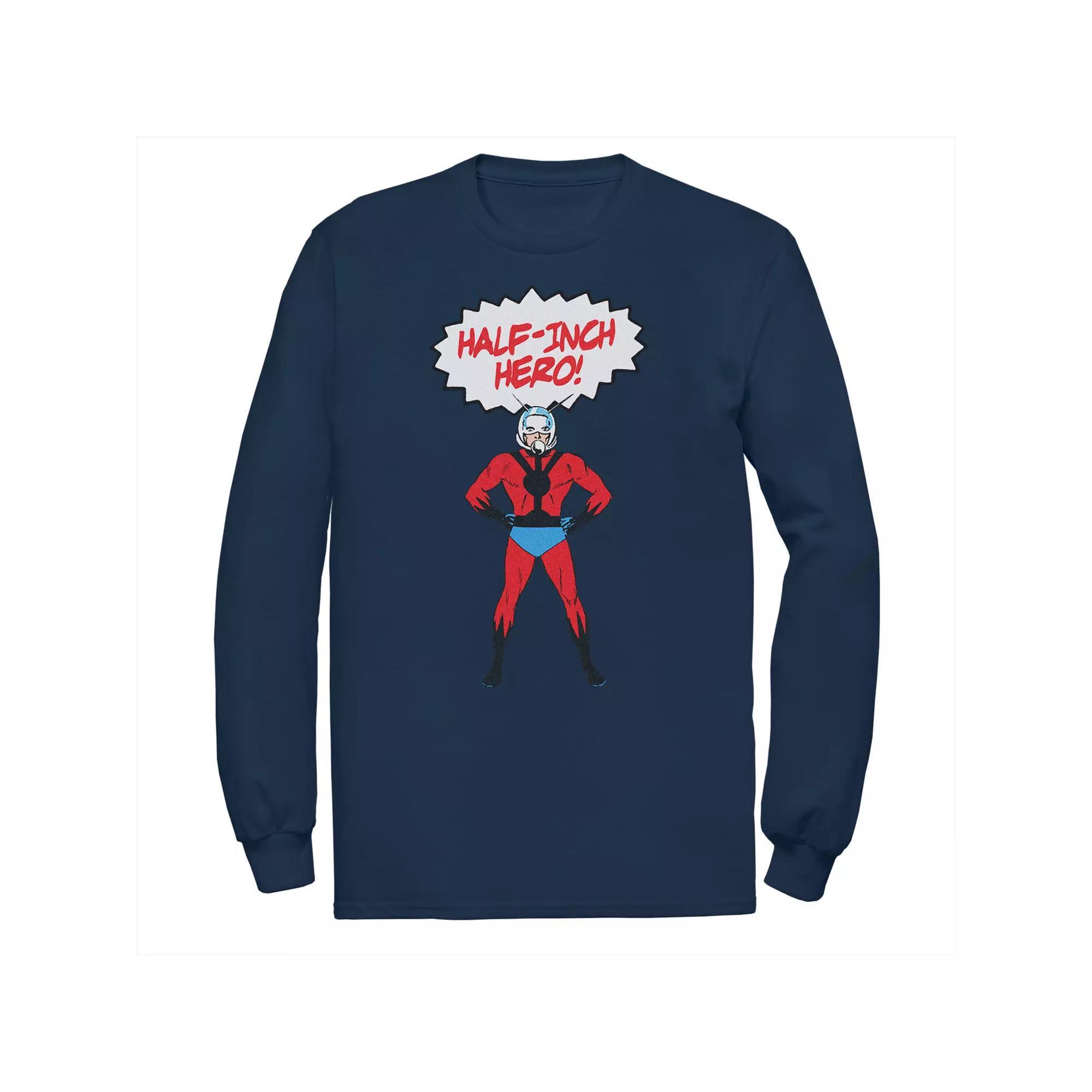 Big & Tall Marvel Ant-Man Half-Inch Hero Long Sleeve Tee, Men's, Size: 3XL, Blue Product Image