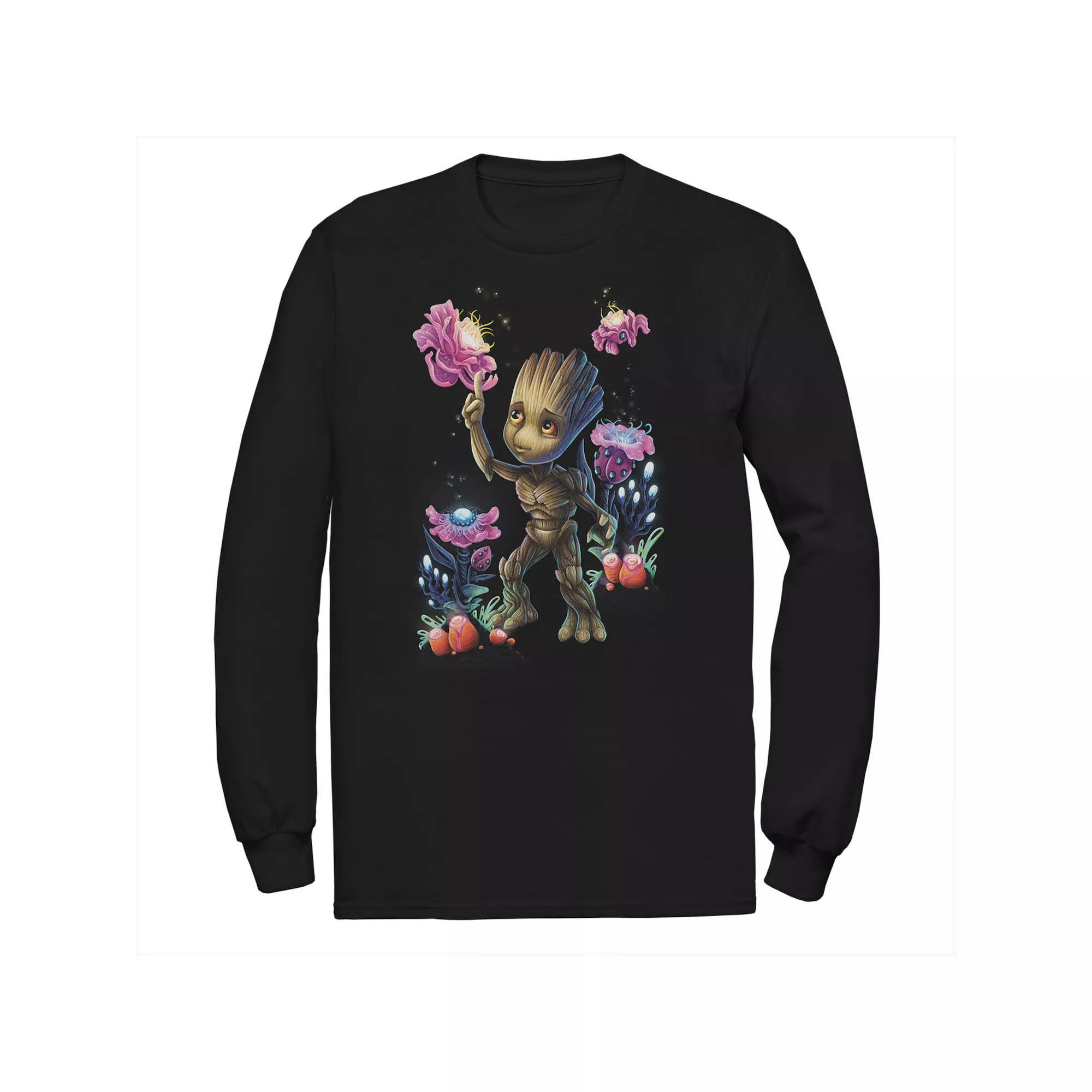 Big & Tall Marvel Guardians Of The Galaxy Groot Plants Tee, Men's, Size: 5XL, Black Product Image