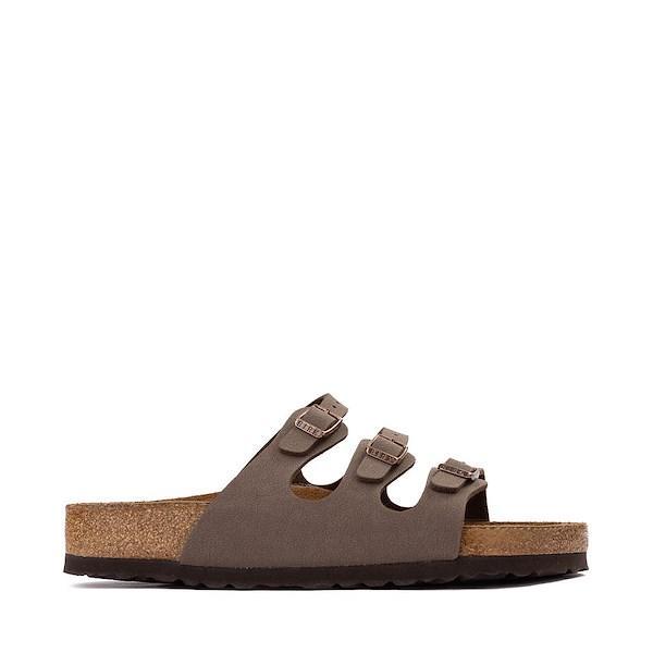 Womens Birkenstock Florida Soft Footbed Slide Sandal - Mocha Product Image
