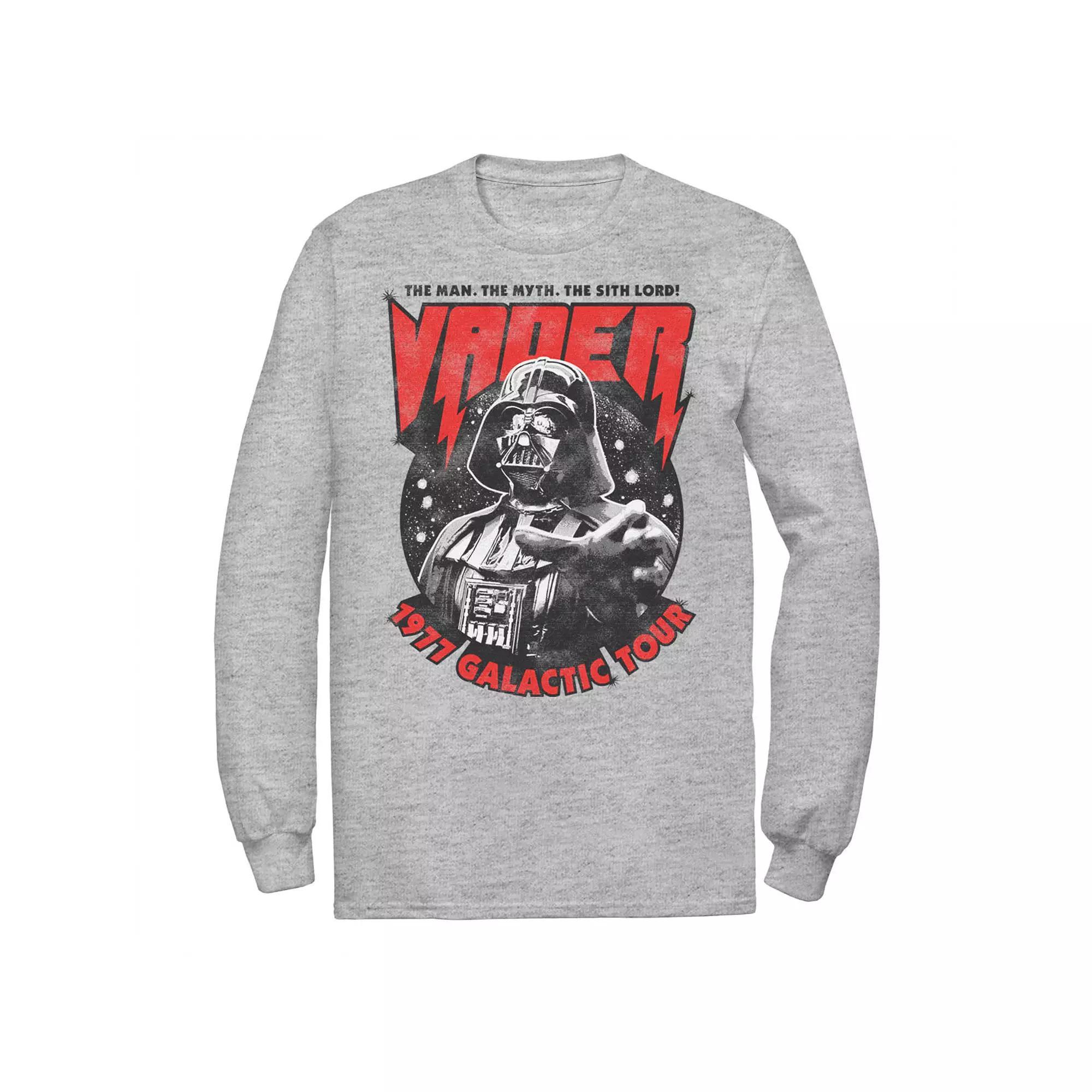 Men's Star Wars Vader 1977 Galactic Tour Metal Poster Tee, Size: Large, White Product Image