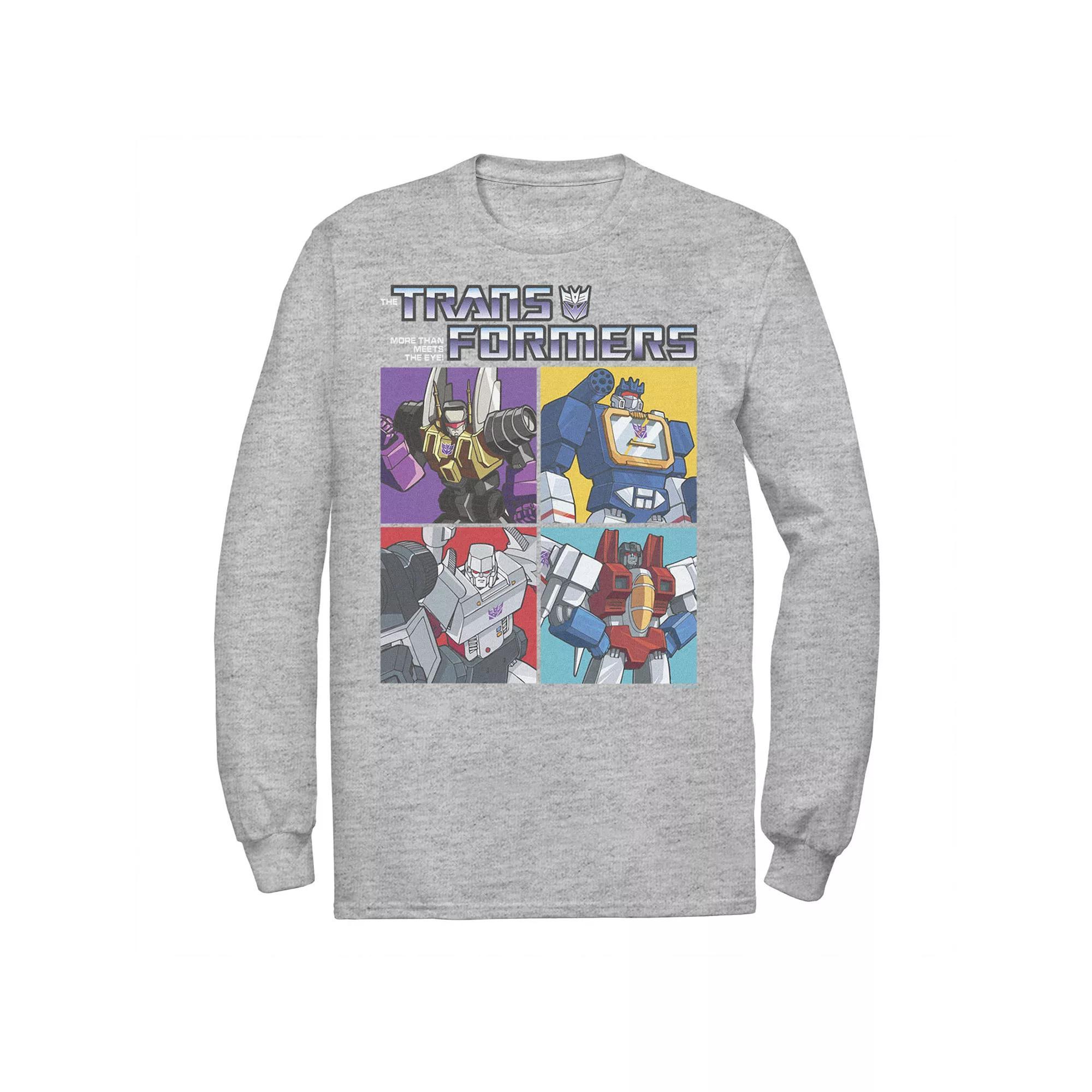 Men's Transformers Decepticons Characters Boxes Graphic Tee, Size: XXL Tall, Athletic Grey Product Image