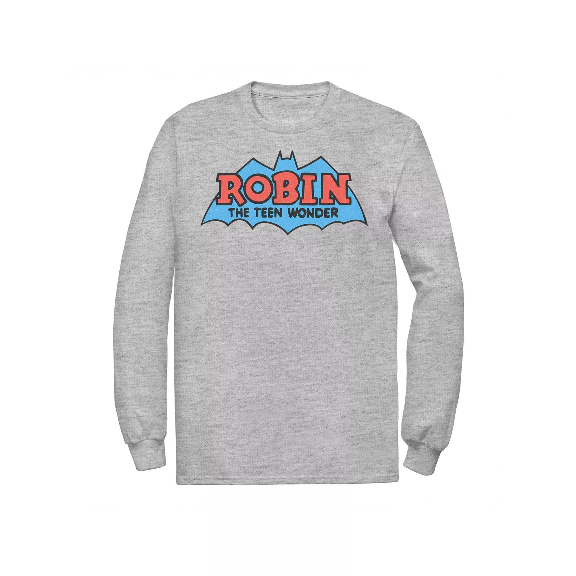 Men's DC Comics Robin The Teen Wonder Classic Logo Tee, Size: Medium, White Product Image