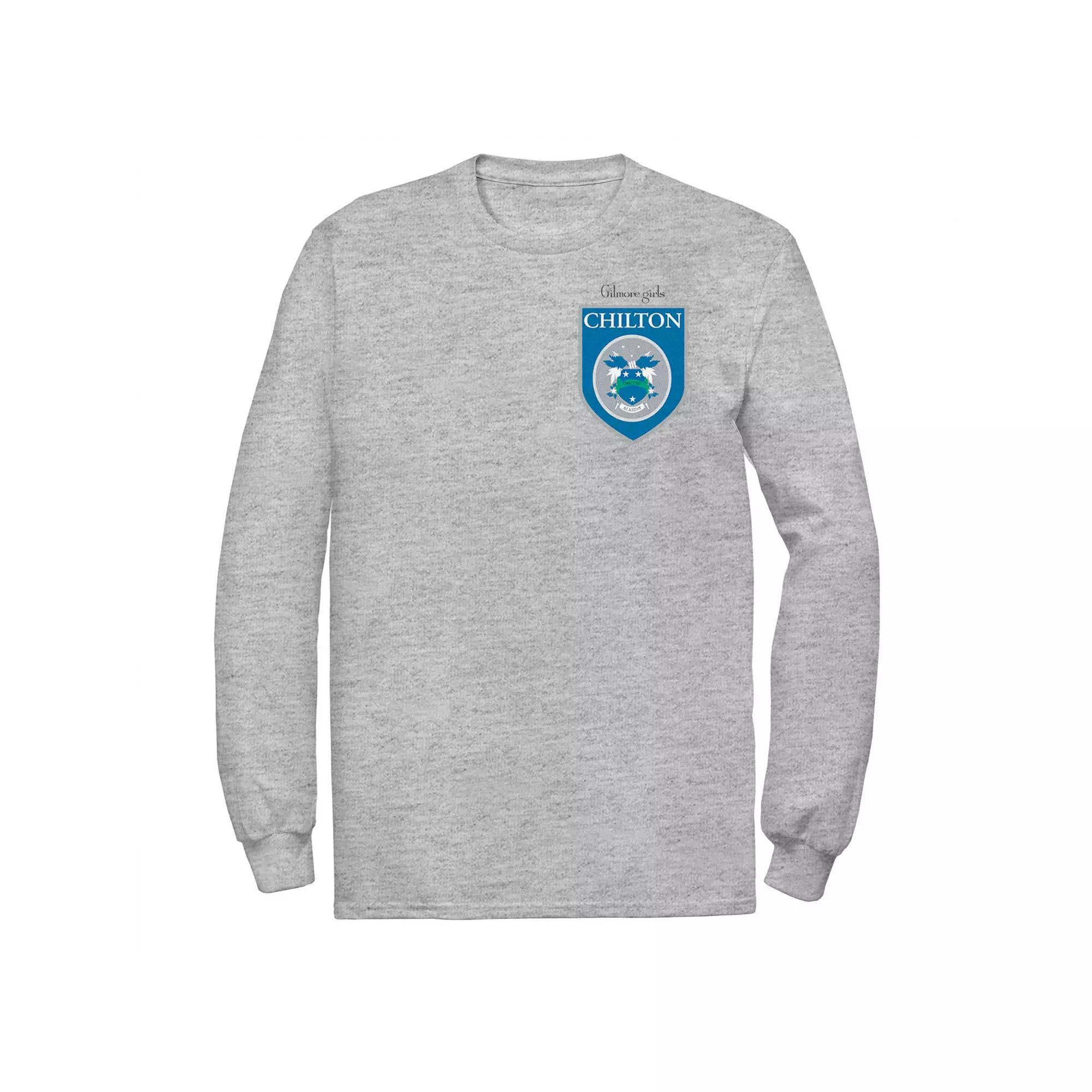 Men's Gilmore Girls Chilton Academy Left Chest Badge Tee, Size: XXL, Athletic Grey Product Image
