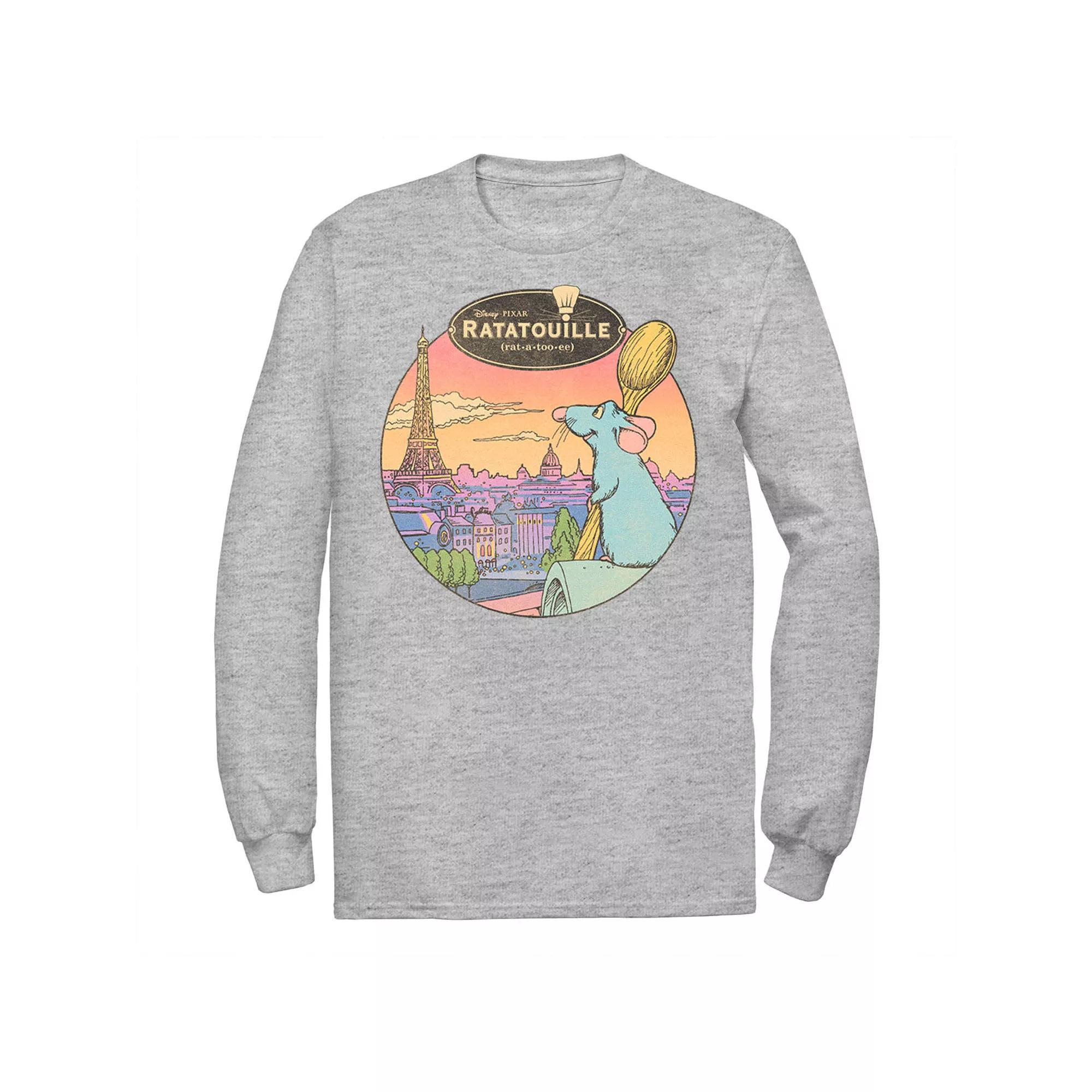 Disney / Pixar's Ratatouille Men's Over Look Paris Tee, Size: 3XL, White Product Image