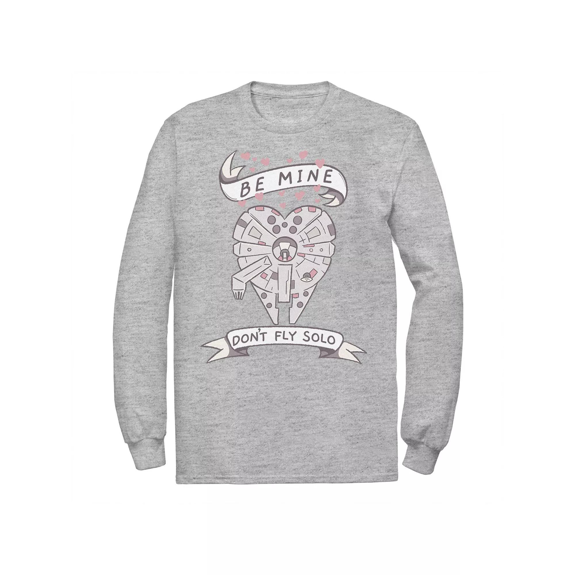 Big & Tall Tom and Jerry Pals Logo Long Sleeve Graphic Tee, Men's, Size: 3XL, Athletic Grey Product Image