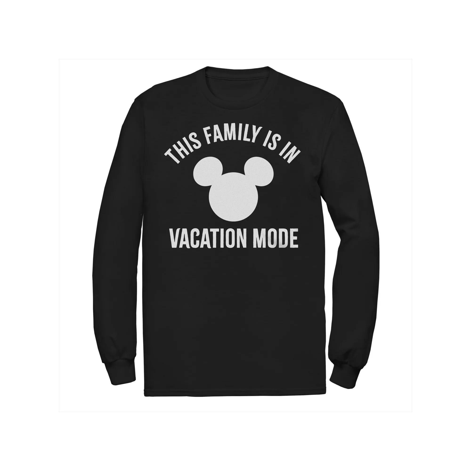 Disney's Park Family Is In Vacation Mode Men's Tee, Size: XL, Black Product Image
