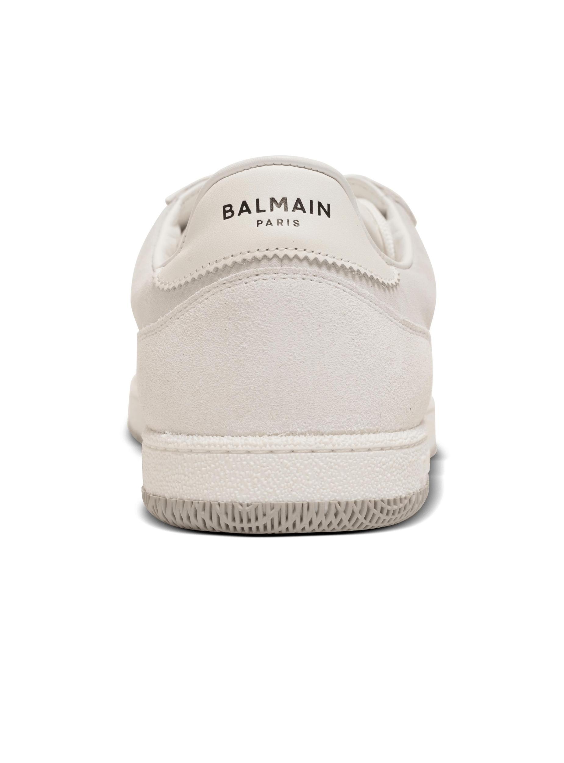 Balmain Swan sneakers in calfskin and suede Product Image