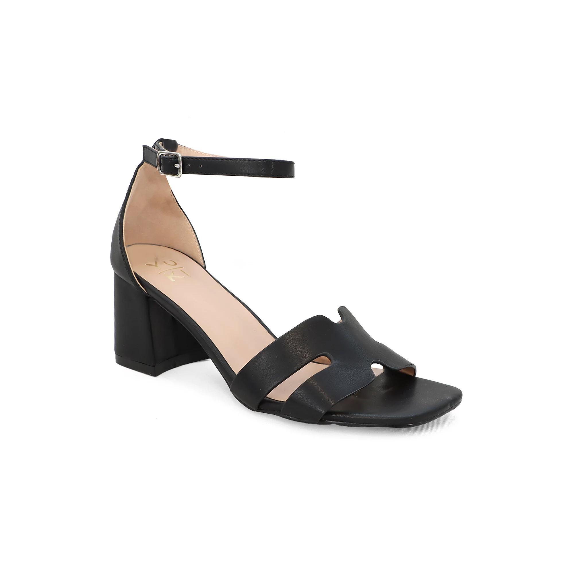 Yoki Tavin Women's H-Band Open Toe Sandals, Size: 9, Black Product Image