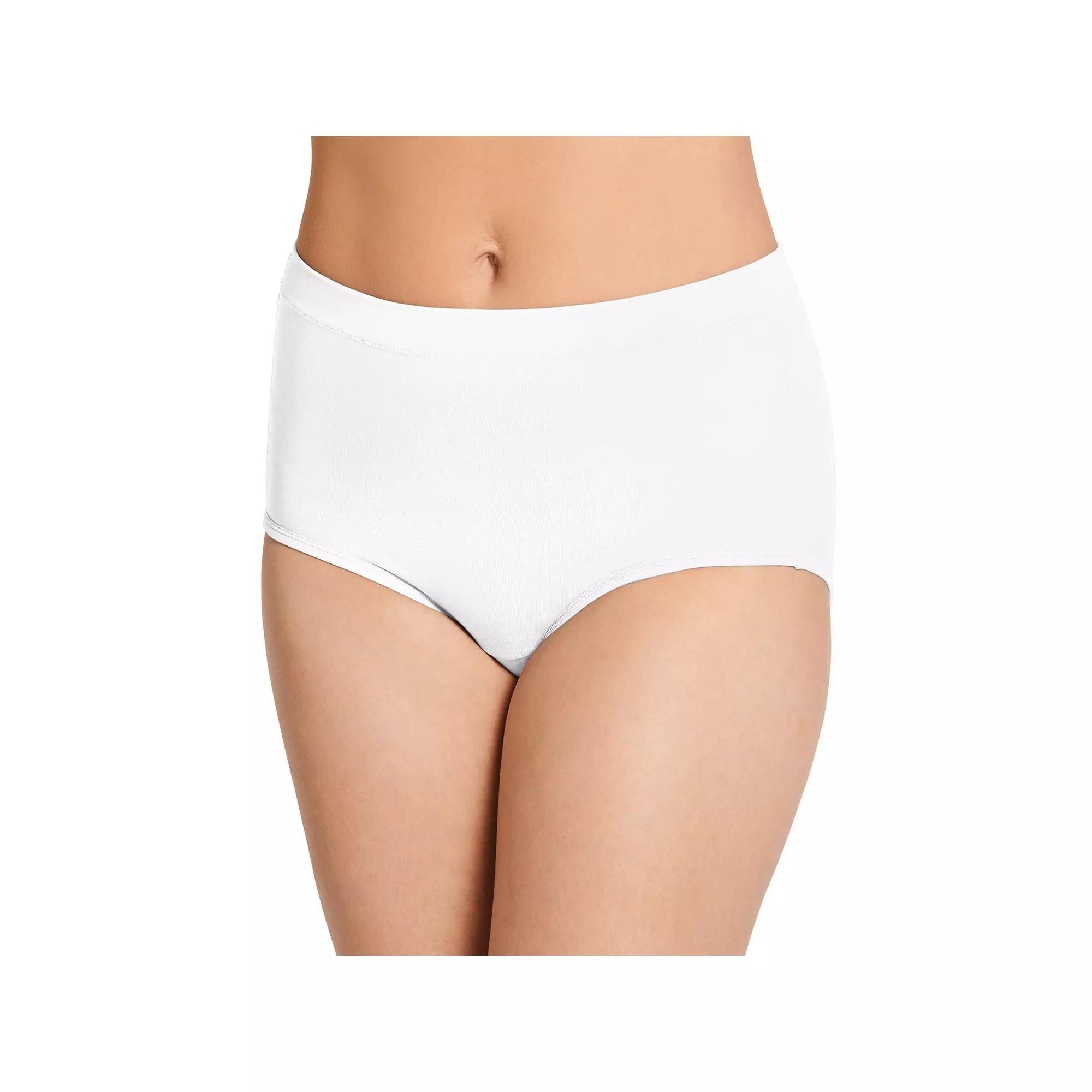 Womens Jockey Cotton Stretch Brief Panty 1556, Gray Grey Product Image