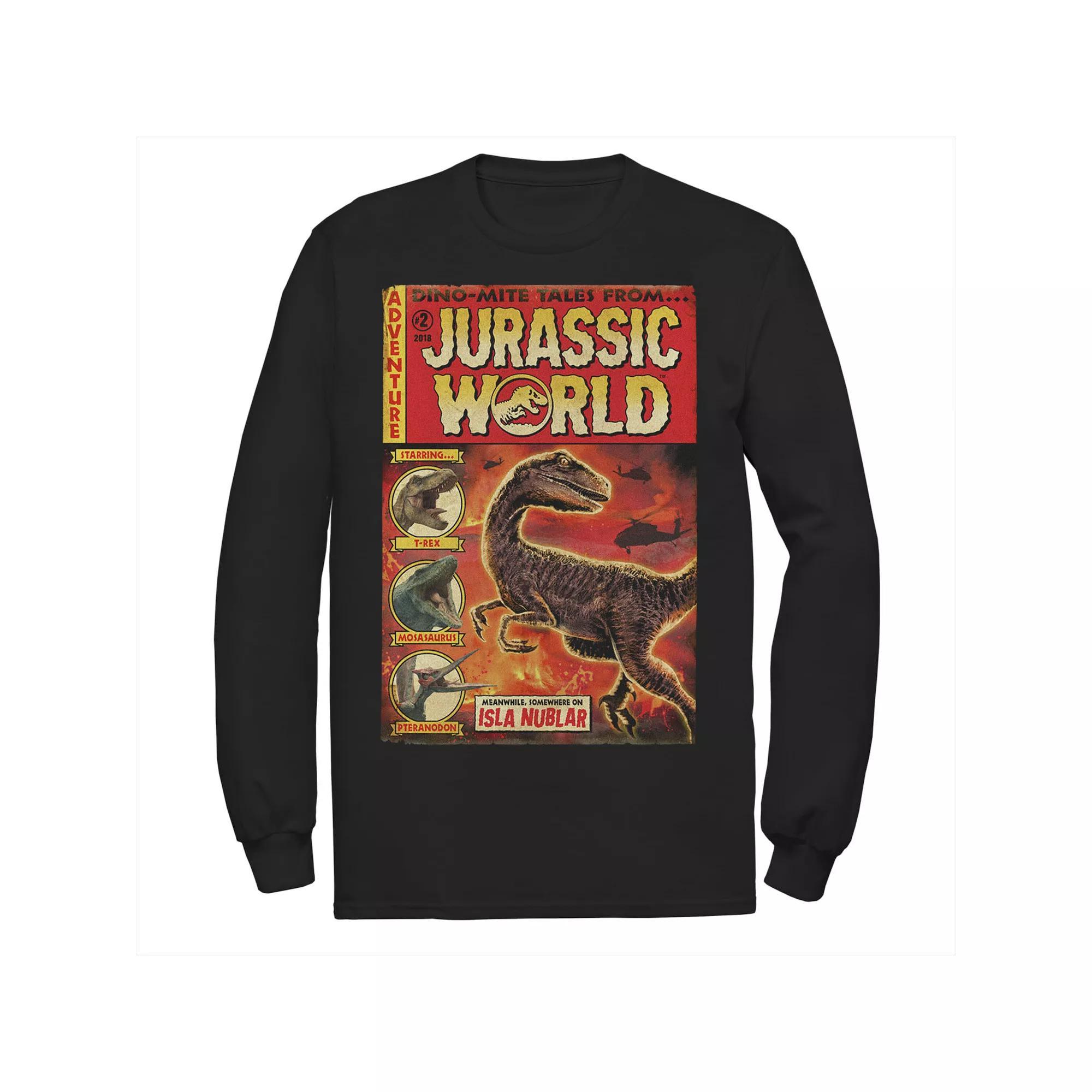 Men's Jurassic World Jungle Velociraptor Attack Tee, Size: XXL, Blue Product Image