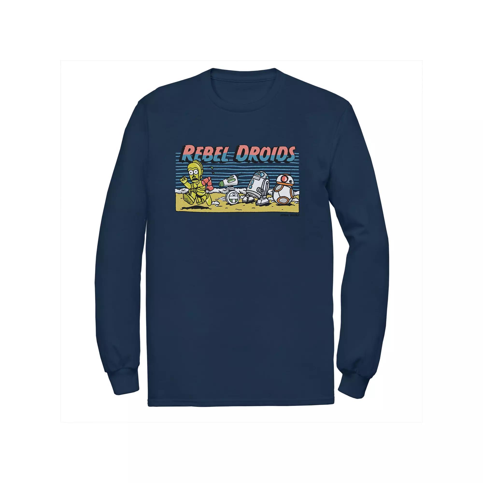 Big & Tall Harry Potter Hogwarts Legacy Bird Live The Unwritten Long Sleeve Graphic Tee, Men's, Size: 4XL, Blue Product Image