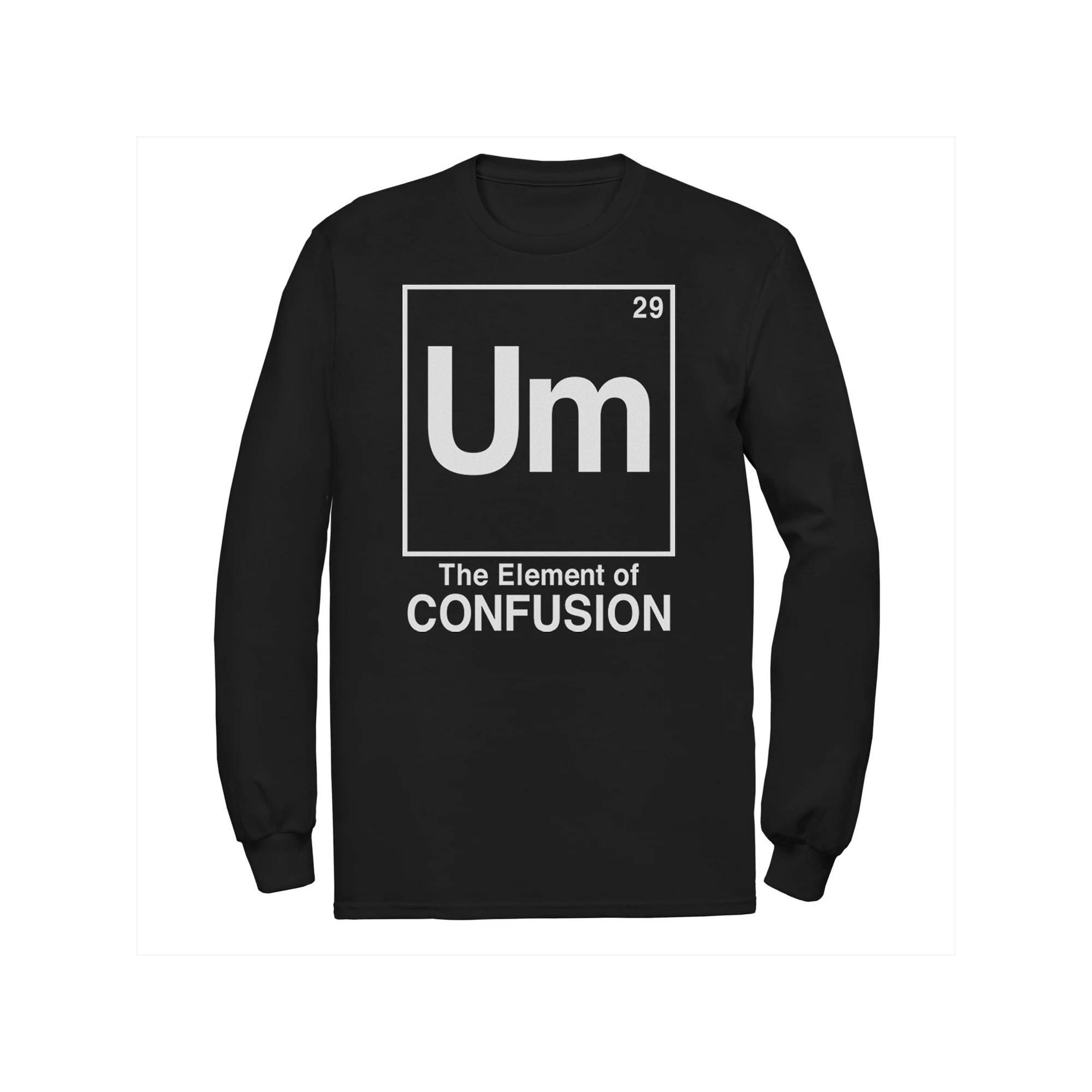 Big & Tall Um Element Of Confusion Long Sleeve Tee, Men's, Size: 3XL Tall, Black Product Image
