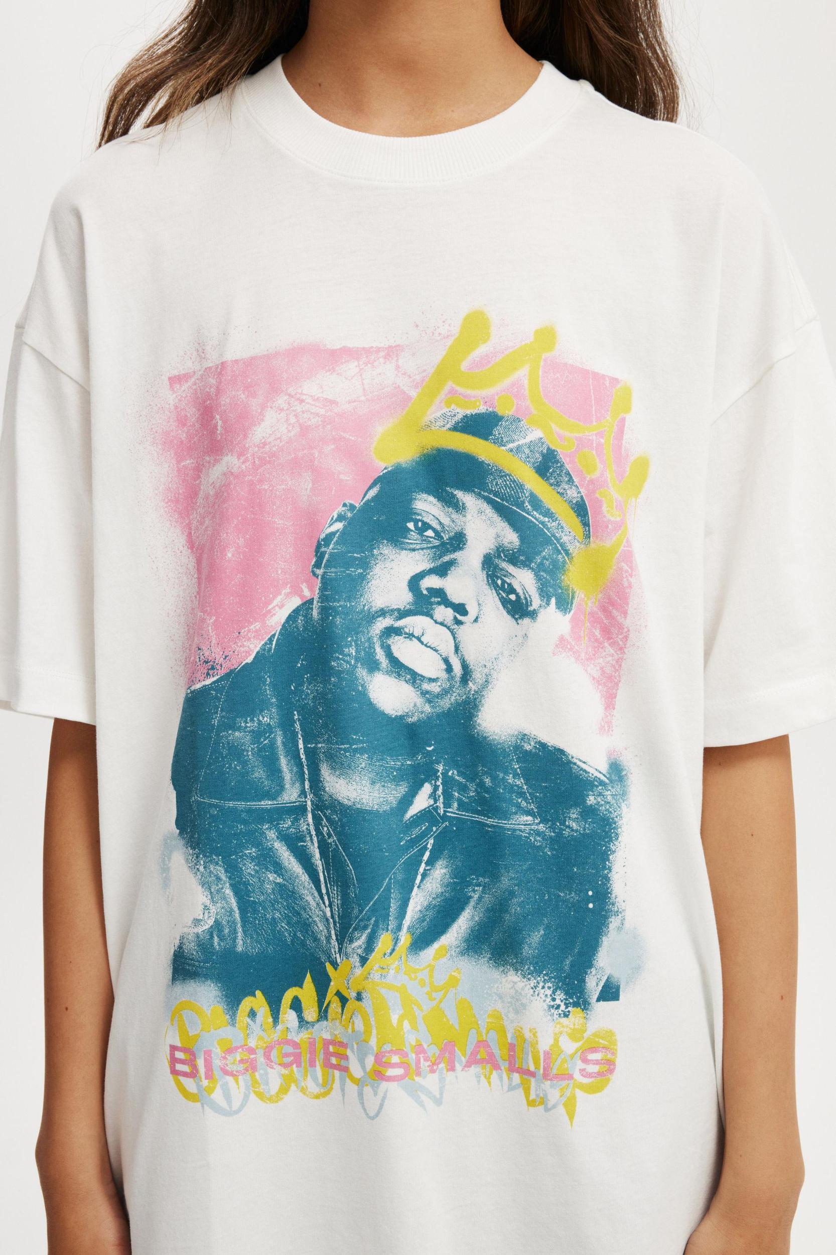 Cotton On Women - Biggie Boxy Graphic Tee - Lcn mt biggie smalls/vintage white Product Image
