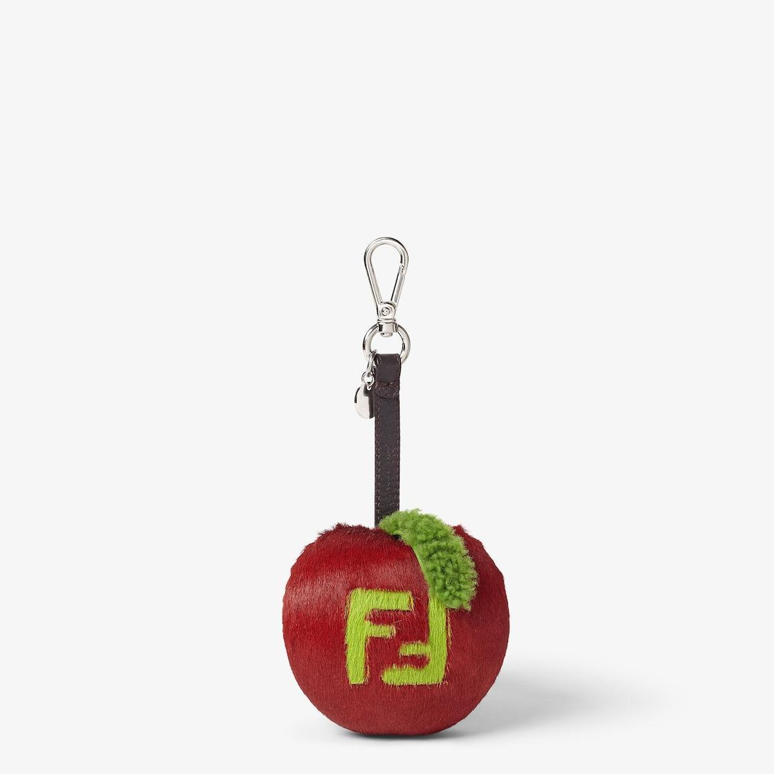 Apple CharmRed pony hair and sheepskin charm Product Image