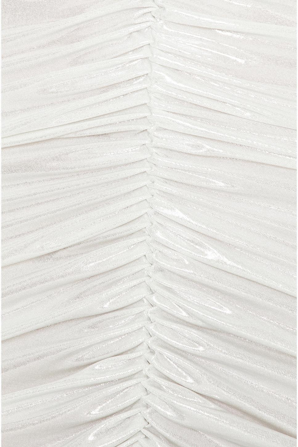 Strapless Shirred Front Fishtail Gown Product Image