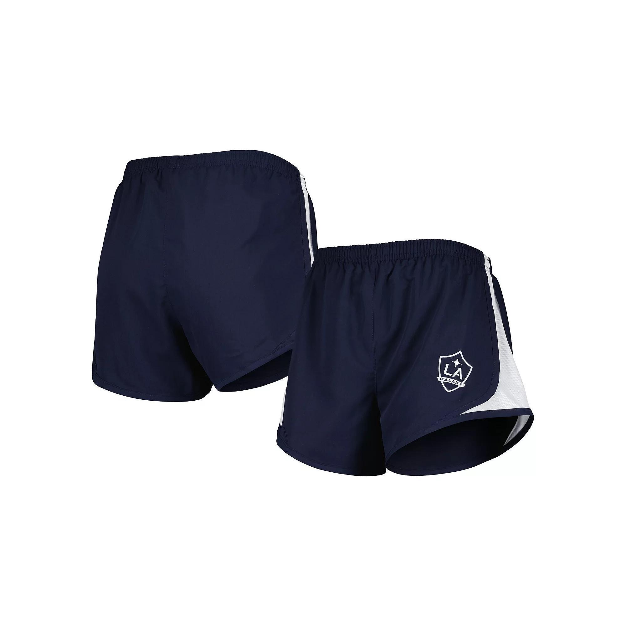 Women's Navy LA Galaxy Basic Sport Mesh Shorts, Size: Small, Blue Product Image