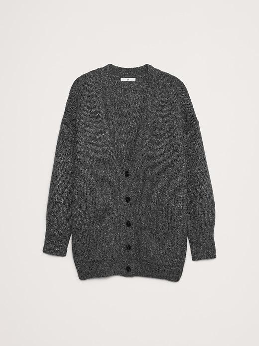 Oversized Wool-Alpaca Blend Cardigan Sweater Product Image