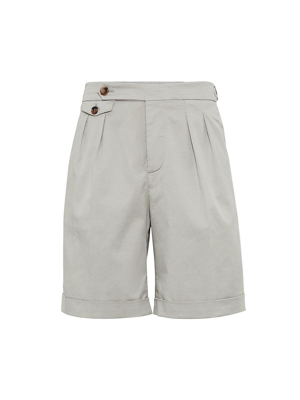 Mens Bermuda Shorts in American Pima Cotton Comfort Gabardine Product Image
