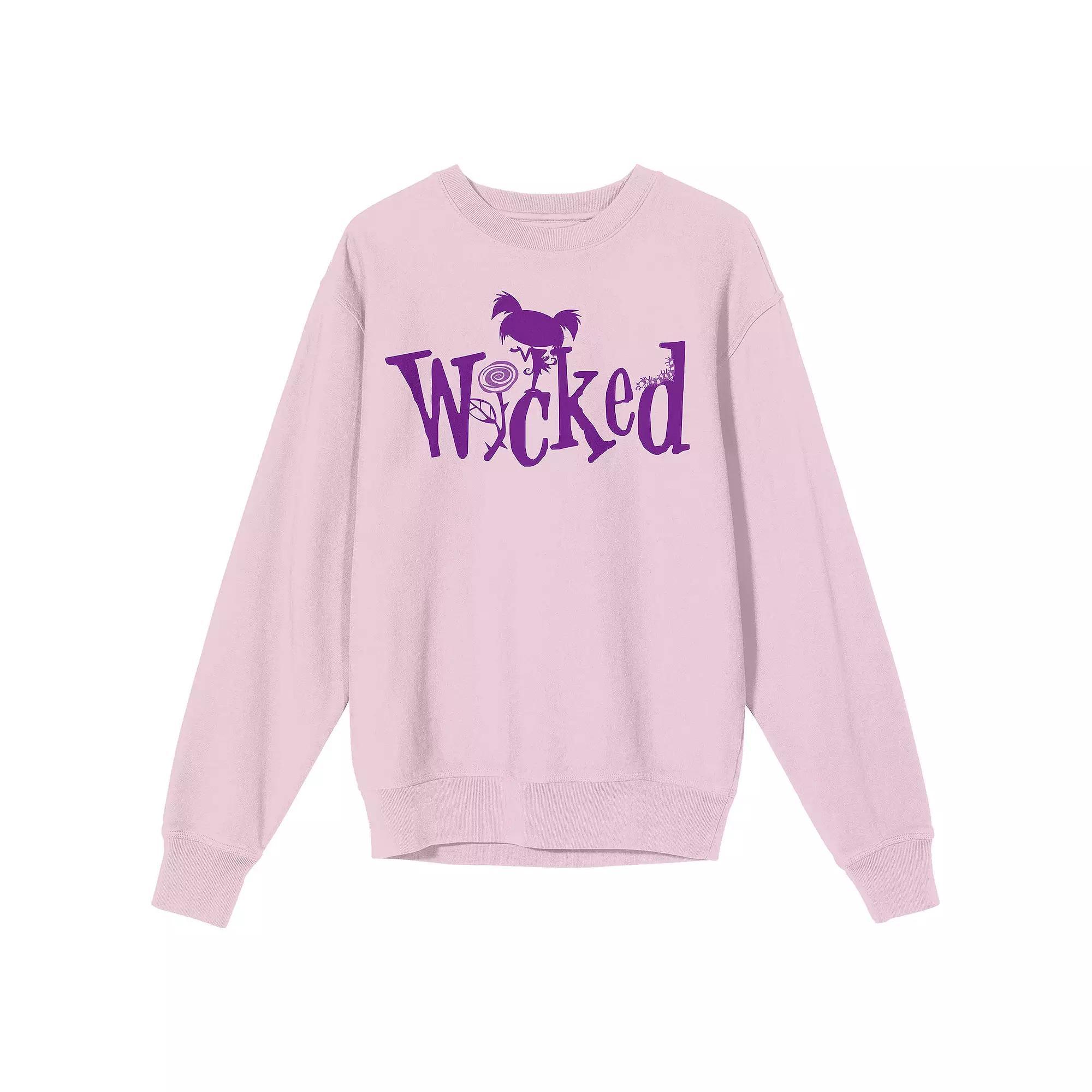 Men's Growing Up Creepie "Wicked" Long Sleeve Graphic Tee, Size: Small, Pink Product Image
