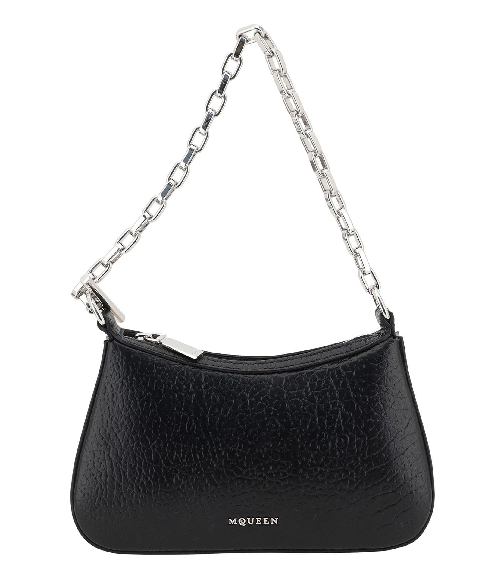 ALEXANDER MCQUEEN Cross-bar Hobo Bag In Black Product Image
