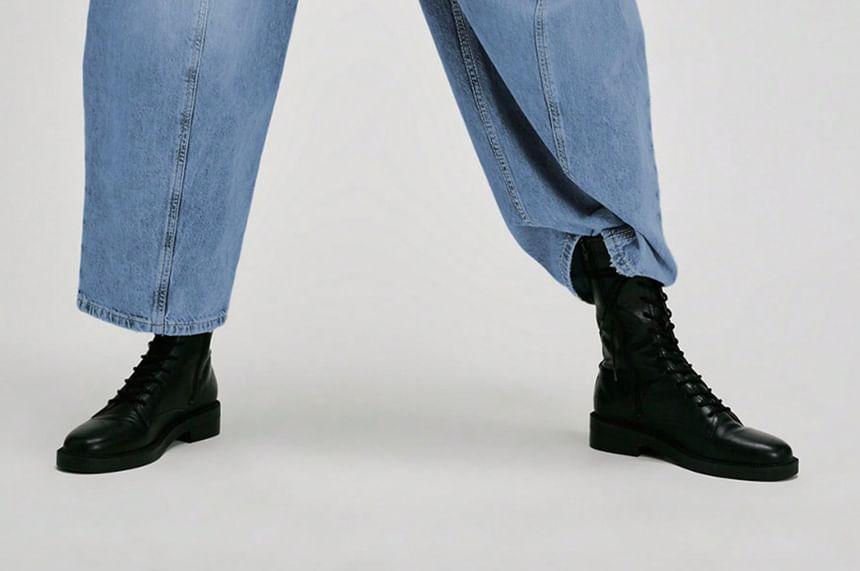 Low Rise Washed Harem Jeans Product Image