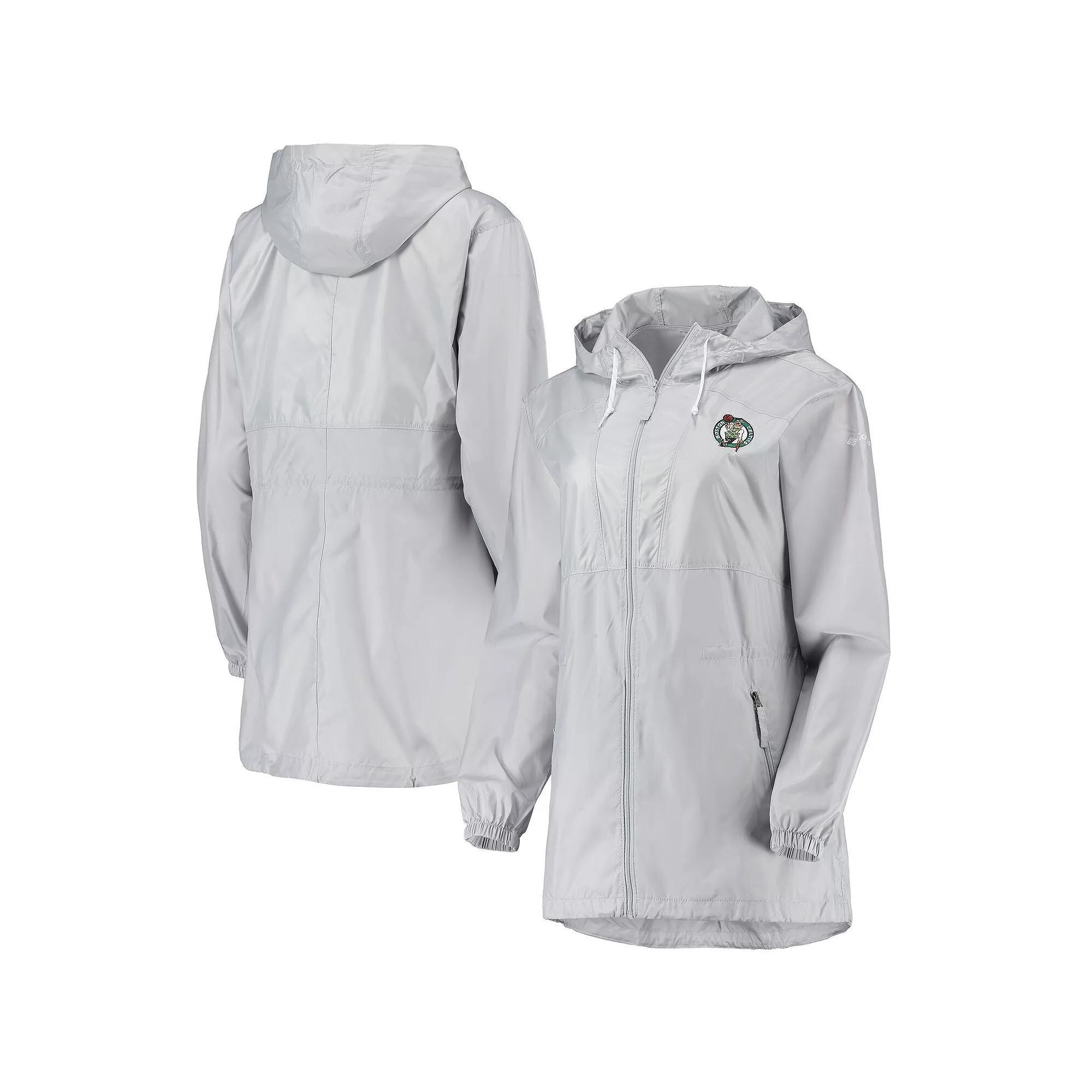 Womens Columbia Gray Boston Celtics Flashback Full-Zip Jacket Product Image