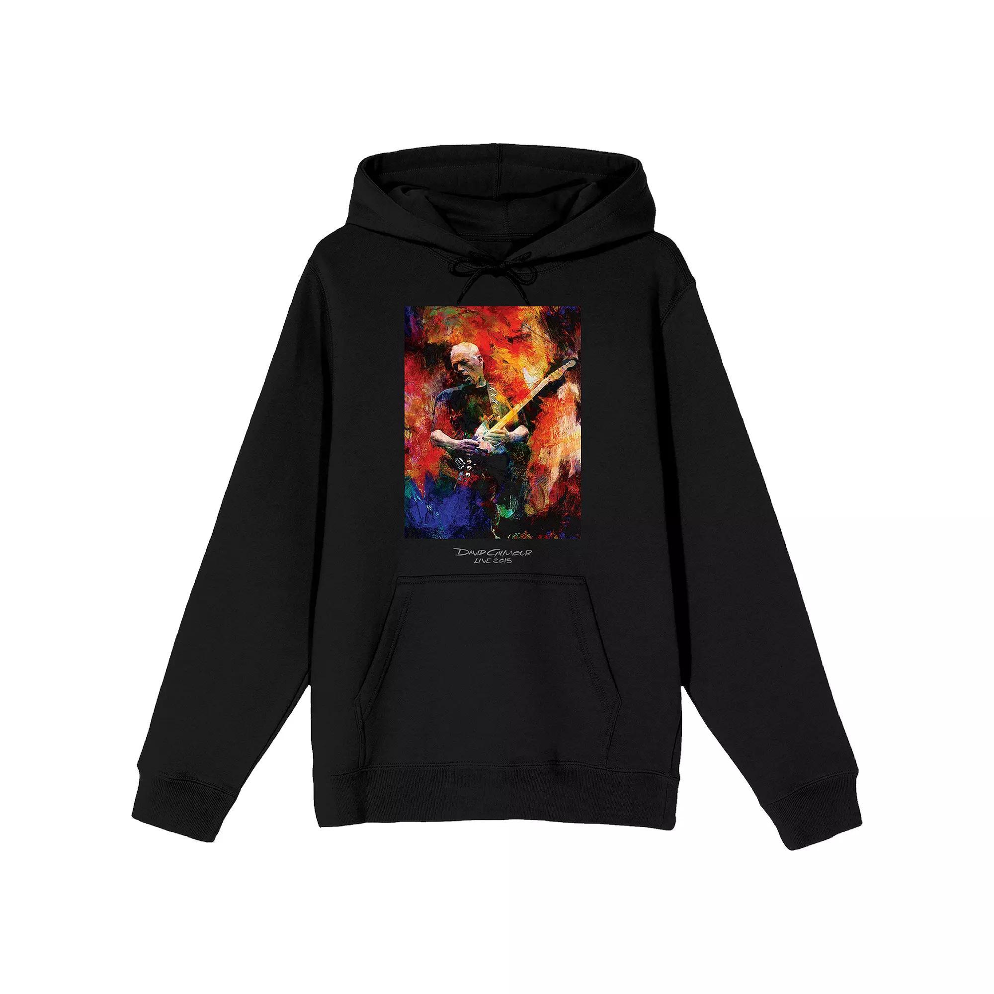 Men's David Gilmour Painted Artist Graphic Hoodie, Size: XXL, Black Product Image