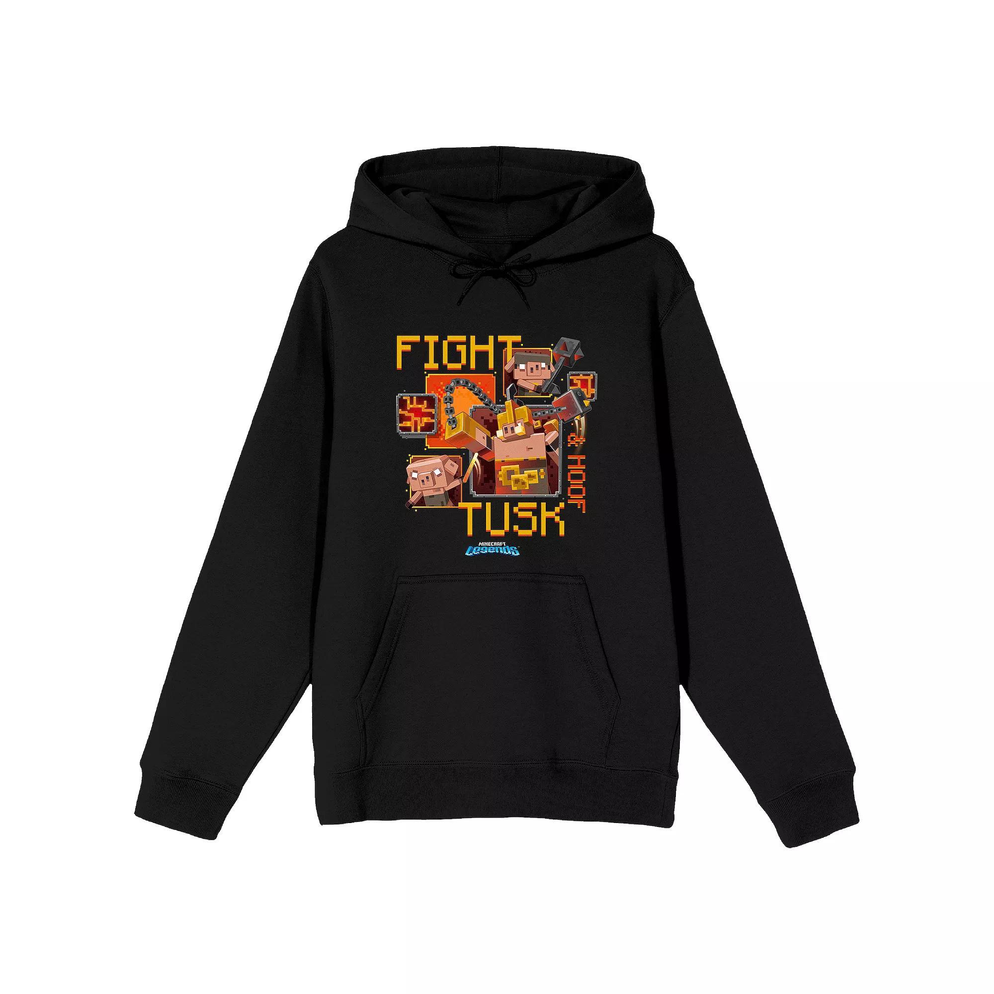 Men's Minecraft Legends Fight Tusk Graphic Hoodie, Size: Small, Black Product Image