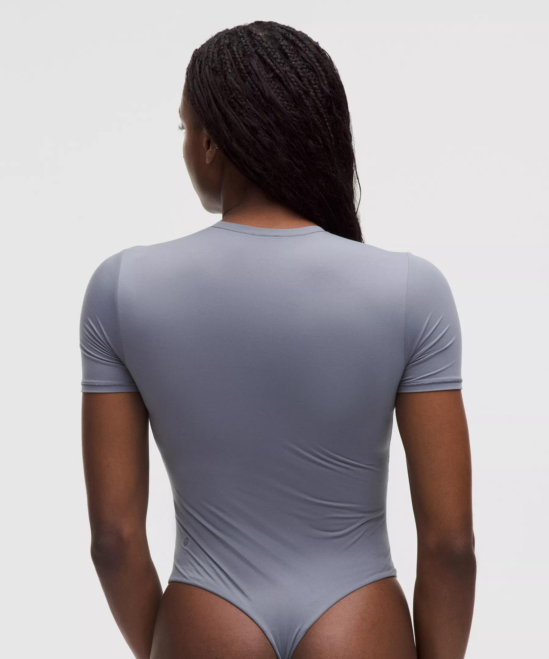 Wundermost Ultra-Soft Nulu Short-Sleeve Crew Thong Bodysuit Product Image