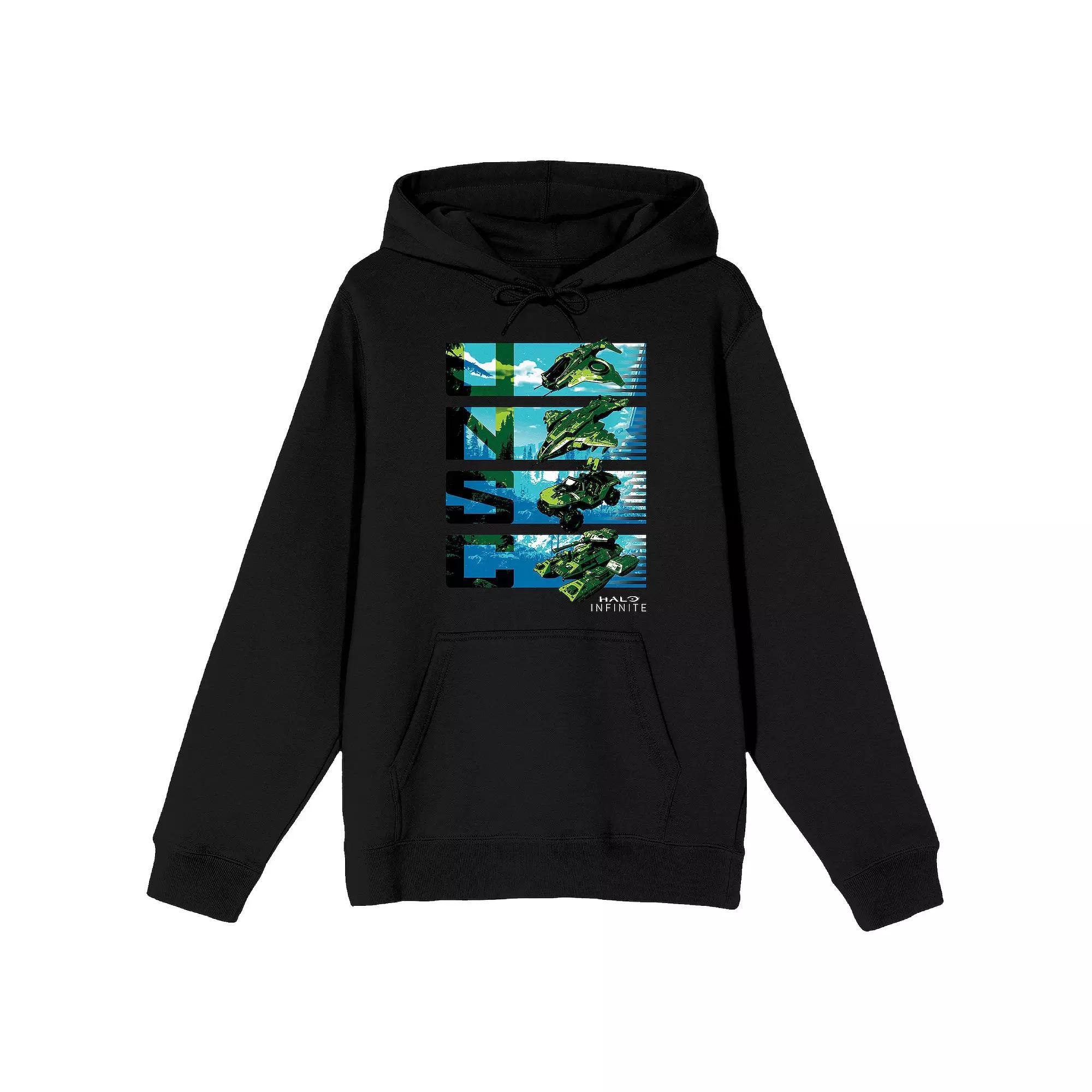 Men's Halo Infinite UNSC Battle Hoodie, Size: Large, Black Product Image