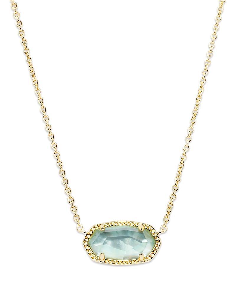 Elisa Gold Pendant Necklace in Peridot Illusion Product Image