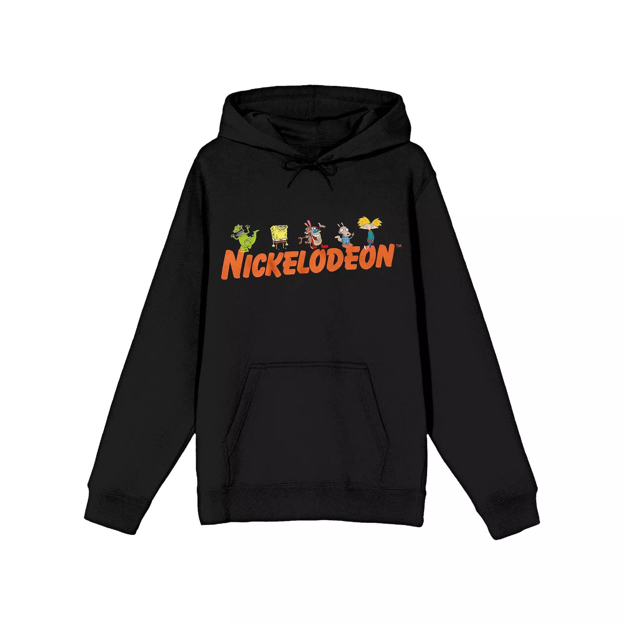 Men's Nickelodeon 90's Graphic Hoodie, Size: Medium, Black Product Image