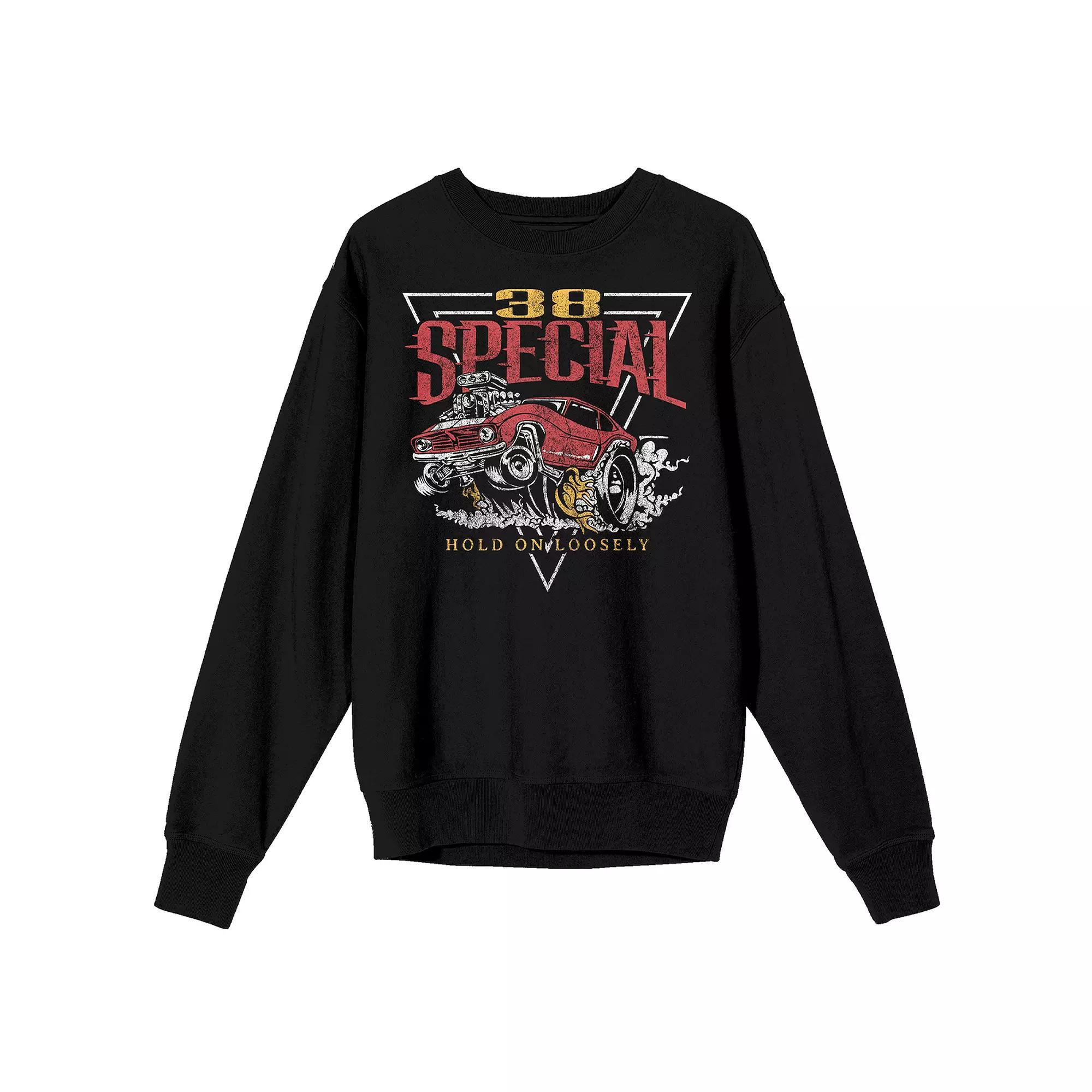 Men's 38 Special Hold On Loosely Long Sleeve Graphic Pullover, Size: Medium, Black Product Image