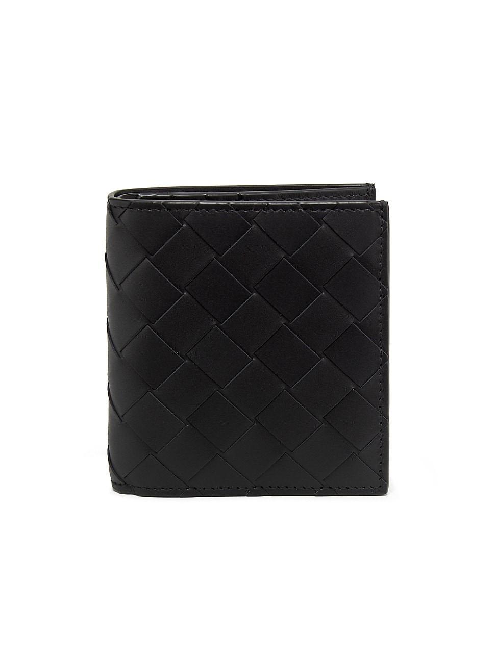 Mens Intrecciato Leather Bifold Wallet Product Image