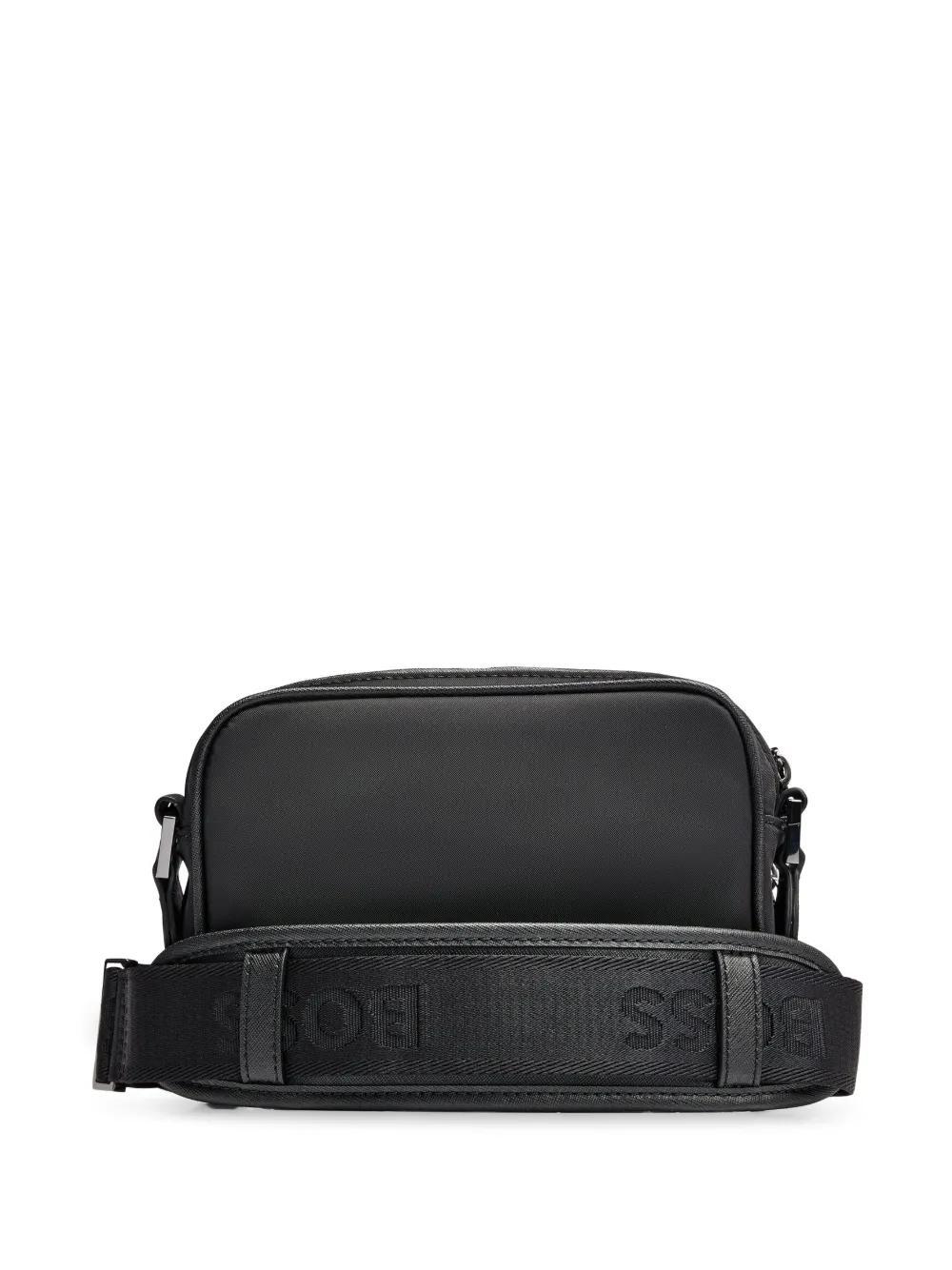 HUGO BOSS Logo-plaque Shoulder Bag In Black Product Image