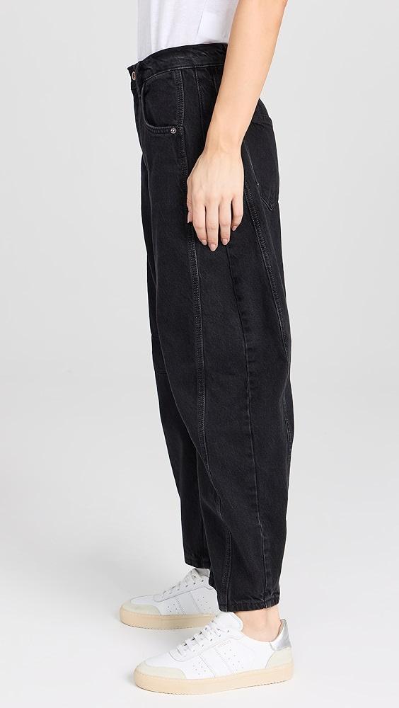 Free People We The Free Good Luck Mid-Rise Barrel Jeans | Shopbop Product Image