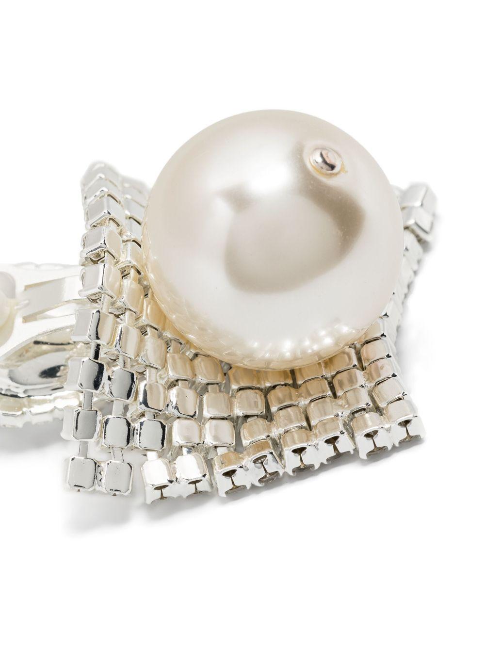 crystal-embellished clip-on earrings Product Image