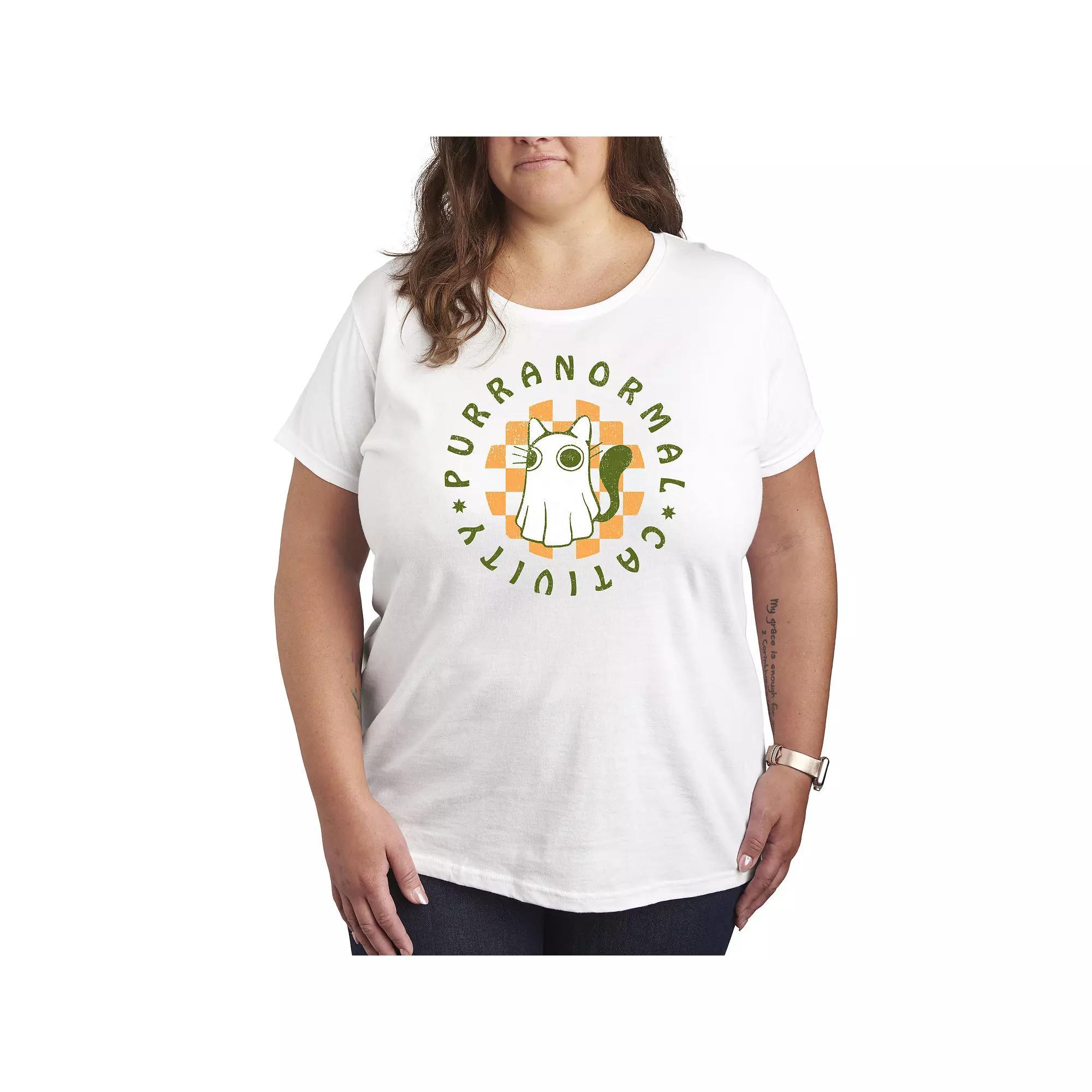 Plus Size Purranormal Cativity Graphic Tee, Womens Product Image
