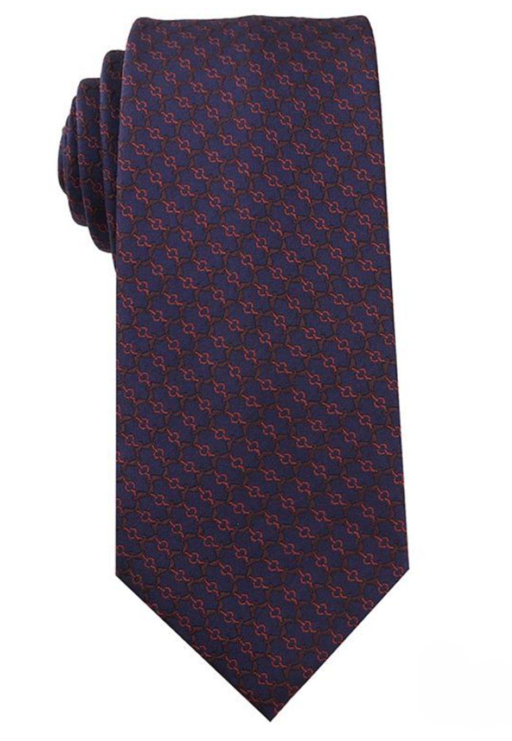 Dark Purple Geometric Design Tie Product Image