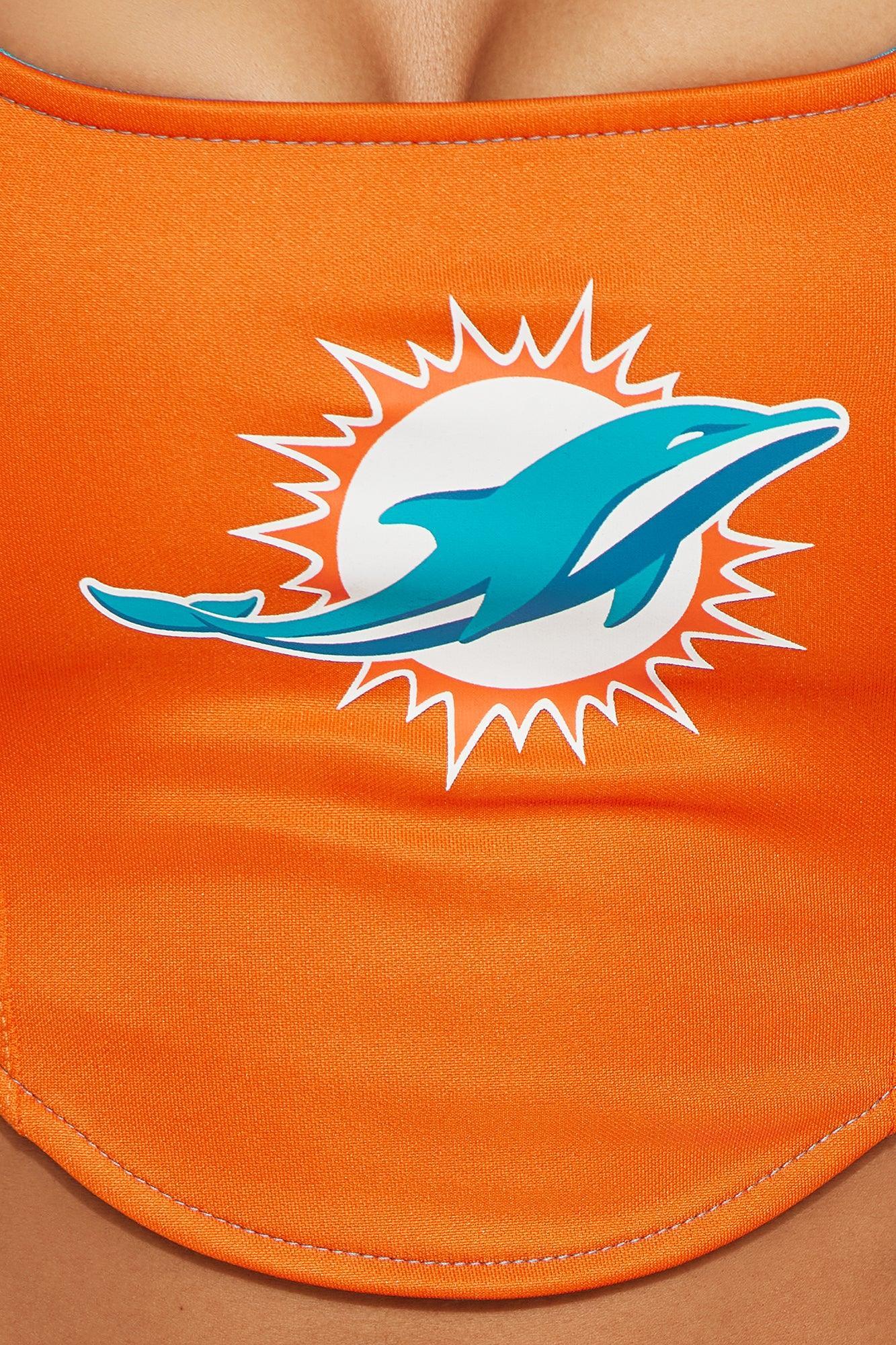 Miami Dolphins Halftime Show Corset Top - Orange Product Image