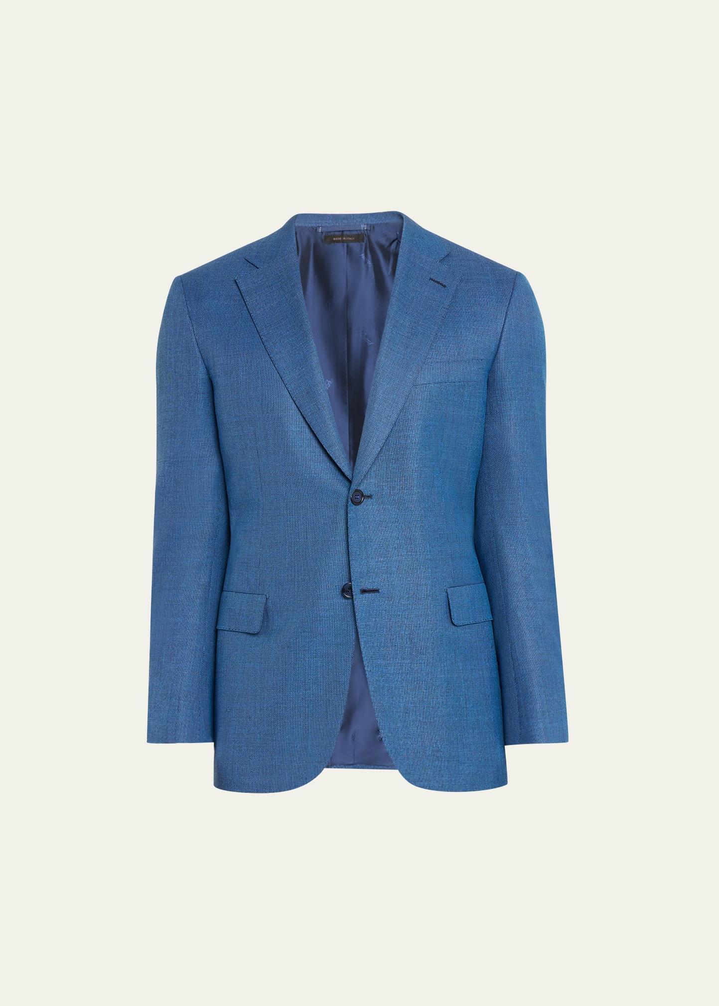 Mens Textured Wool Blazer Product Image