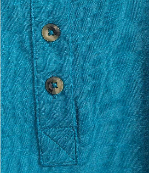Westbound Knit Elbow Sleeve Henley Top Product Image