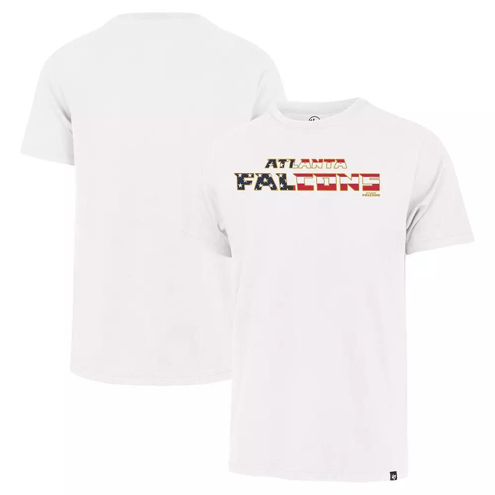 Men's '47 White Atlanta Falcons Flag Script Franklin T-Shirt, Size: Large Product Image
