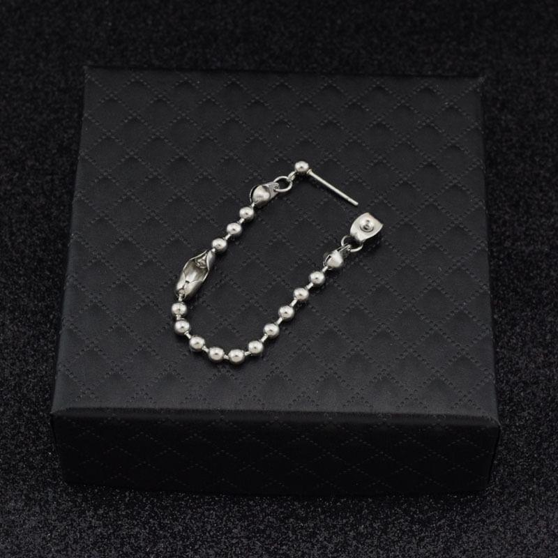 Bead Chain Drop Earring / Clip-On Earring Product Image