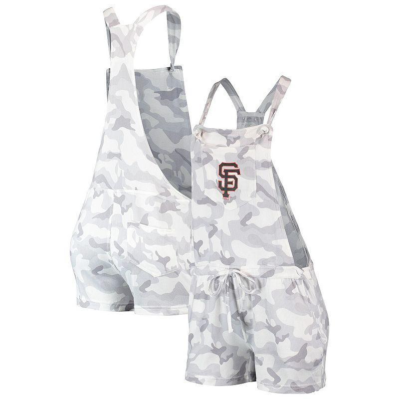 Womens Concepts Sport Gray Los Angeles Dodgers Camo Overall Romper Product Image